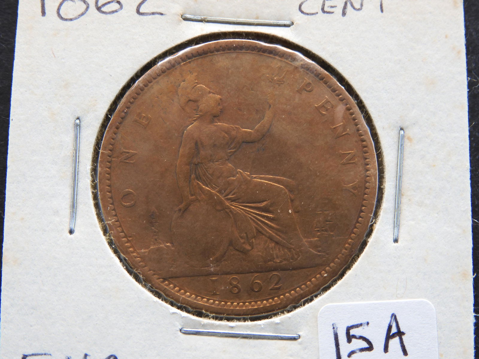 1862 Great Britain Victoria One Cent - Red - Ultra (1 of 3)