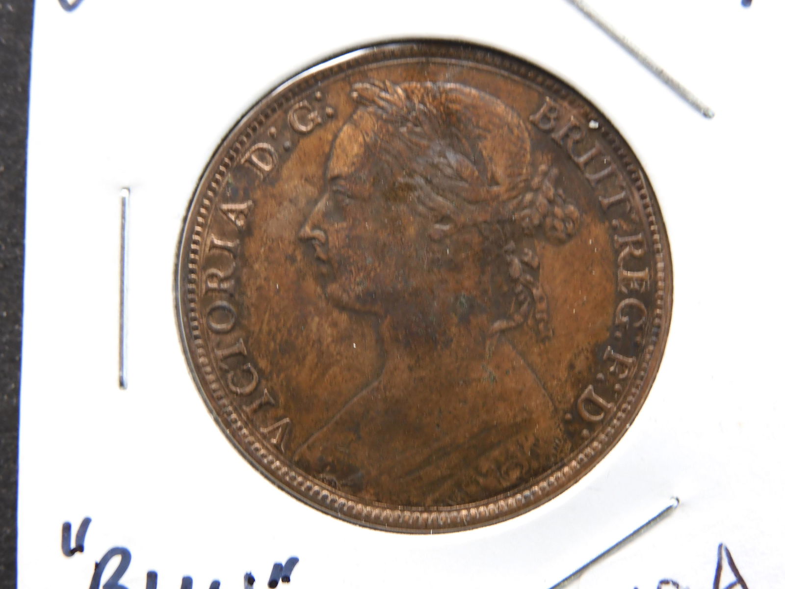 1894 Great Britain One Cent - Bronze - Veiled Victoria (1 of 3)