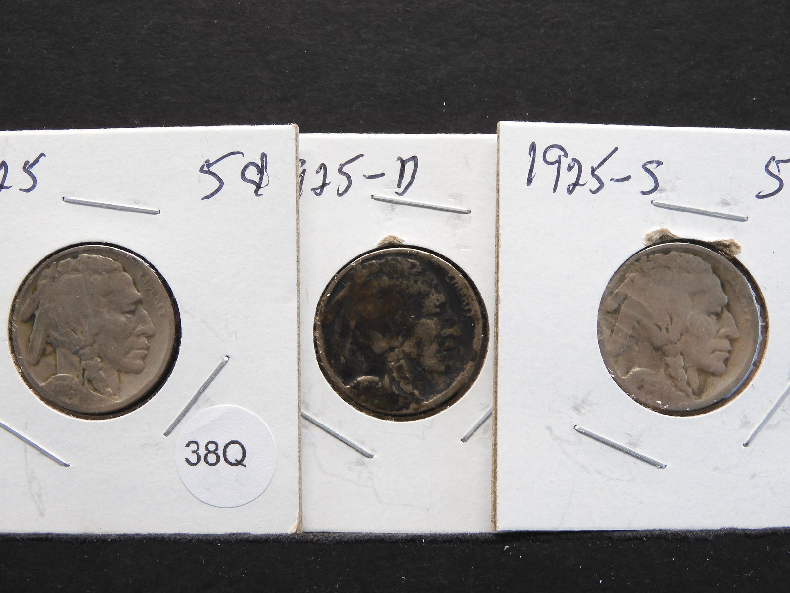 1925P,D,S Buffalo Nickels (1 of 3)