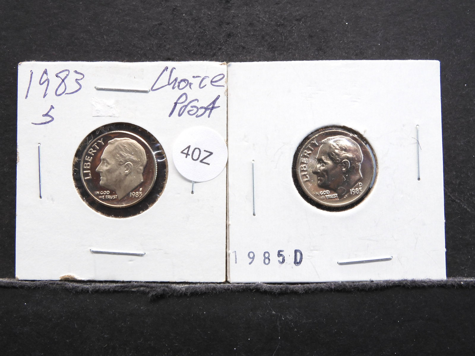 1983-S & 1985-D Roosevelt Dimes: 1983-S & 1985-D Roosevelt Dimes