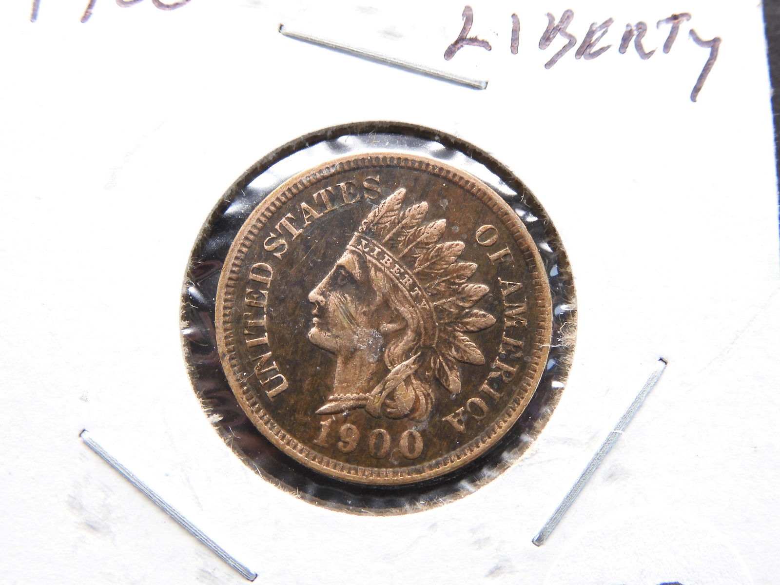 1900 Indian Head Cent Full Liberty and Four Diamonds (1 of 3)