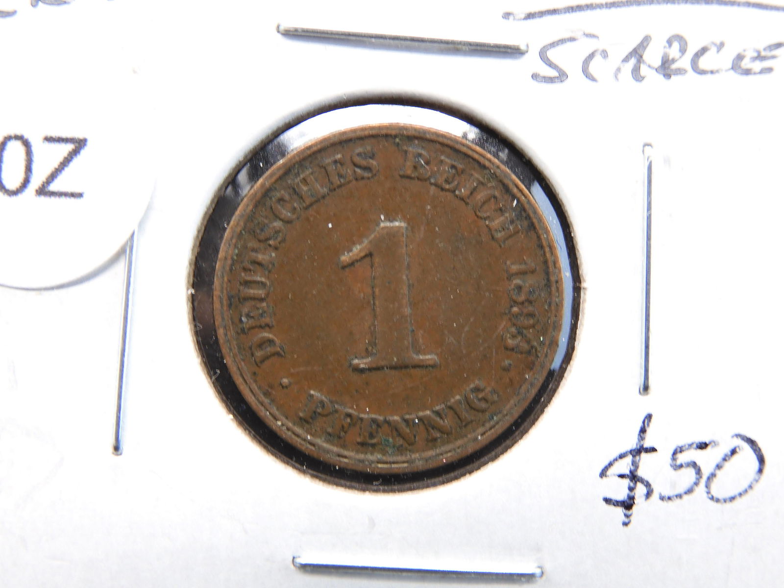 1893 J Germany One Pfennig Key Coin (1 of 3)