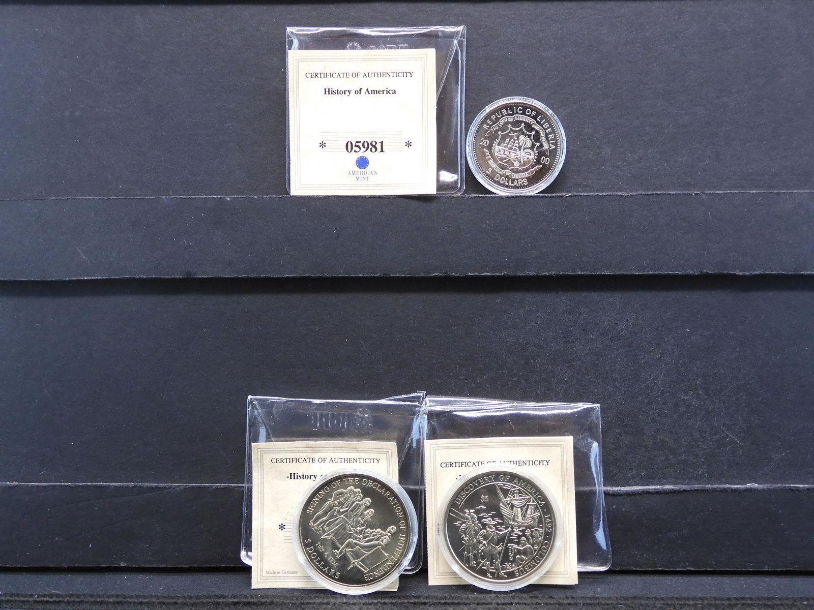 (2) 2000 & (1) 2001 Republic of Liberia "History of (1 of 10)