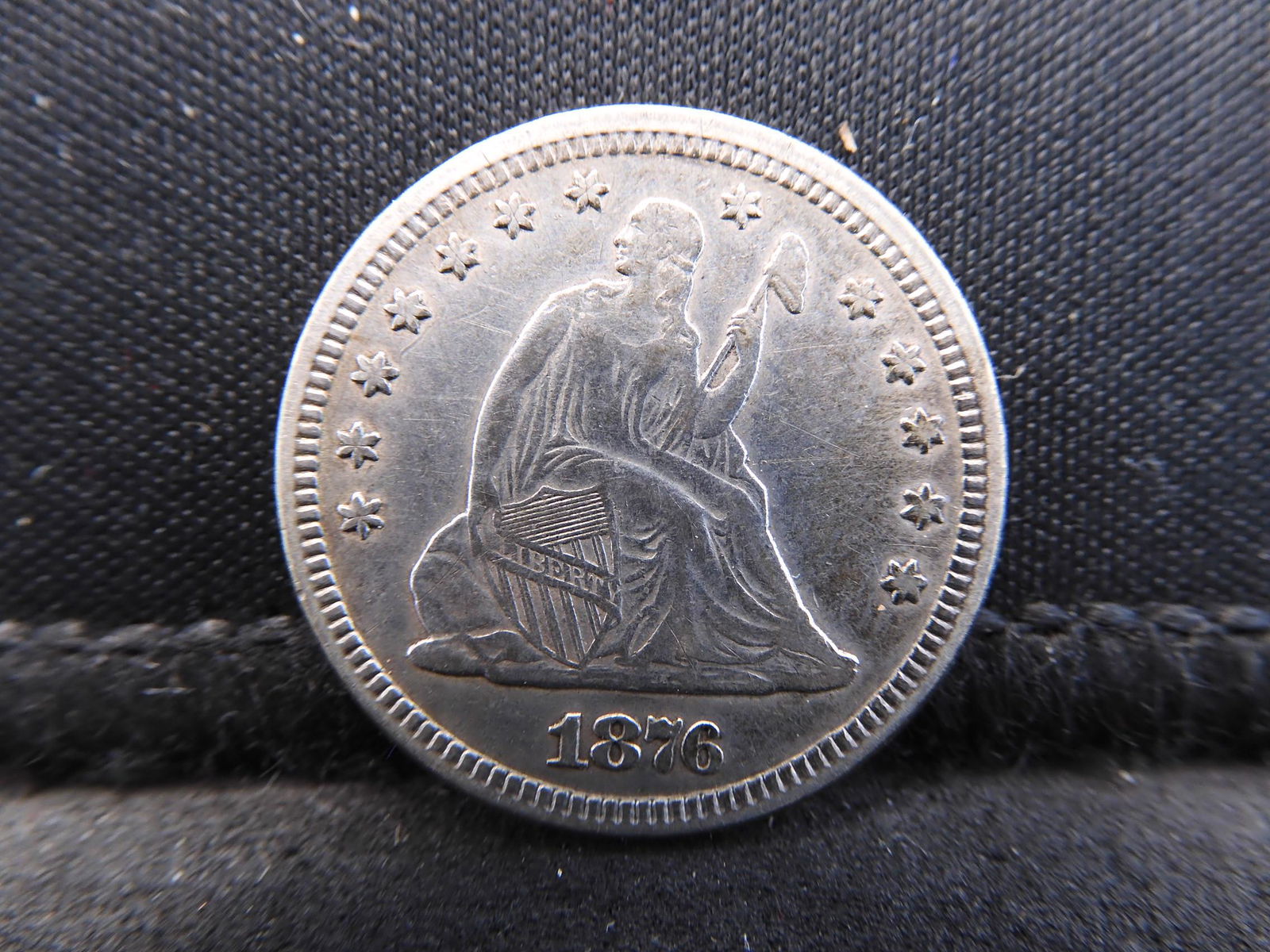 1876 Seated Silver Quarter - Bold Details (1 of 2)