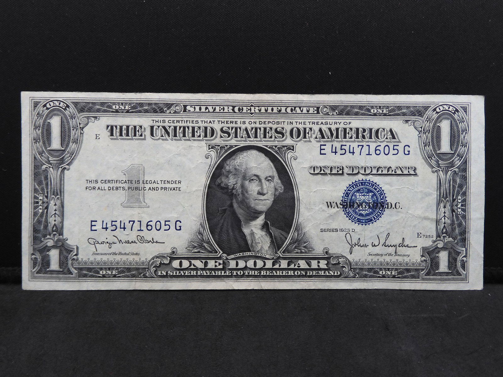 Series 1935 D U.S. $1.00 Silver Certificate Note (1 of 3)