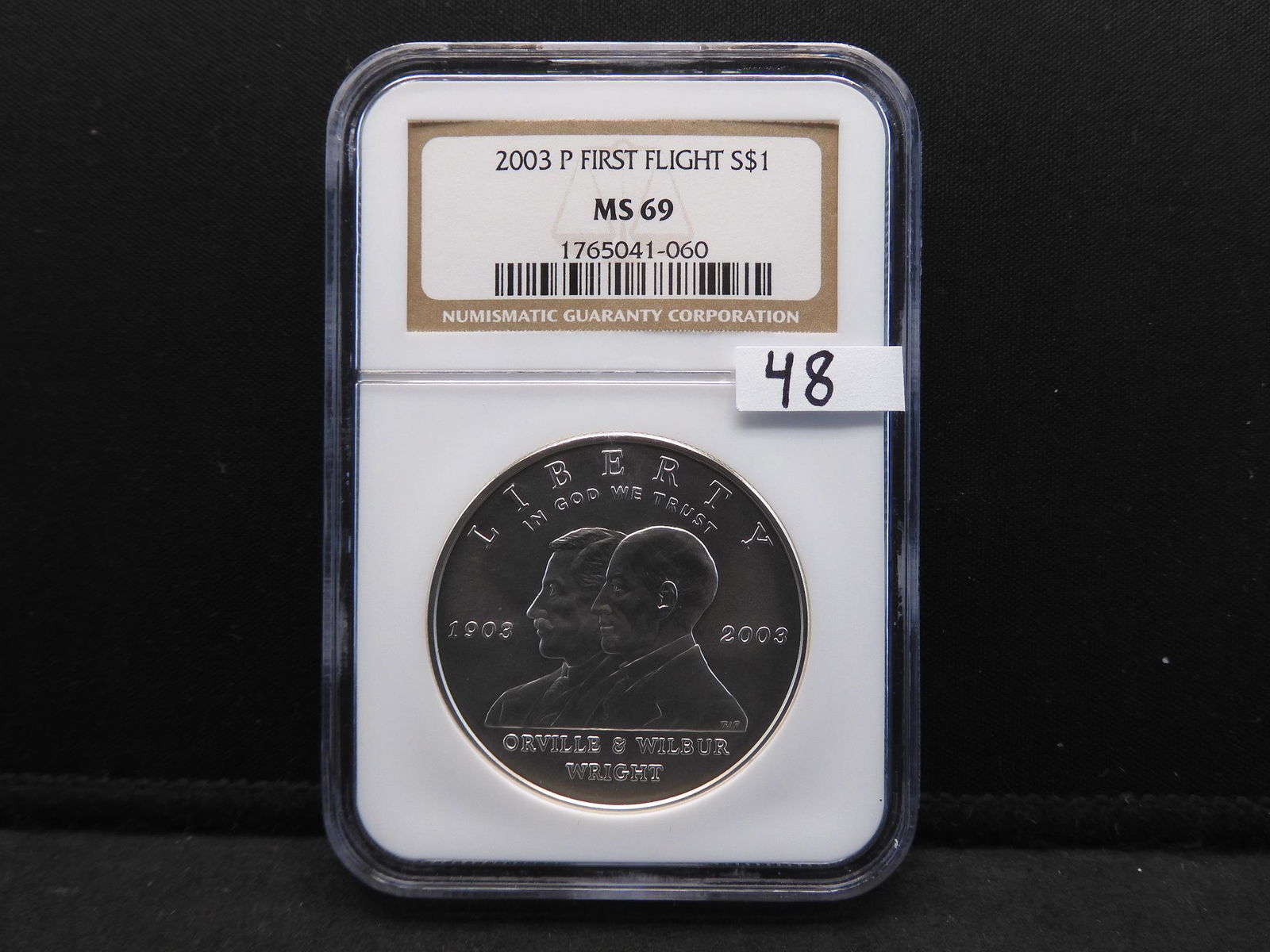2003-P NGC MS69 First Flight Silver Dollar (1 of 4)