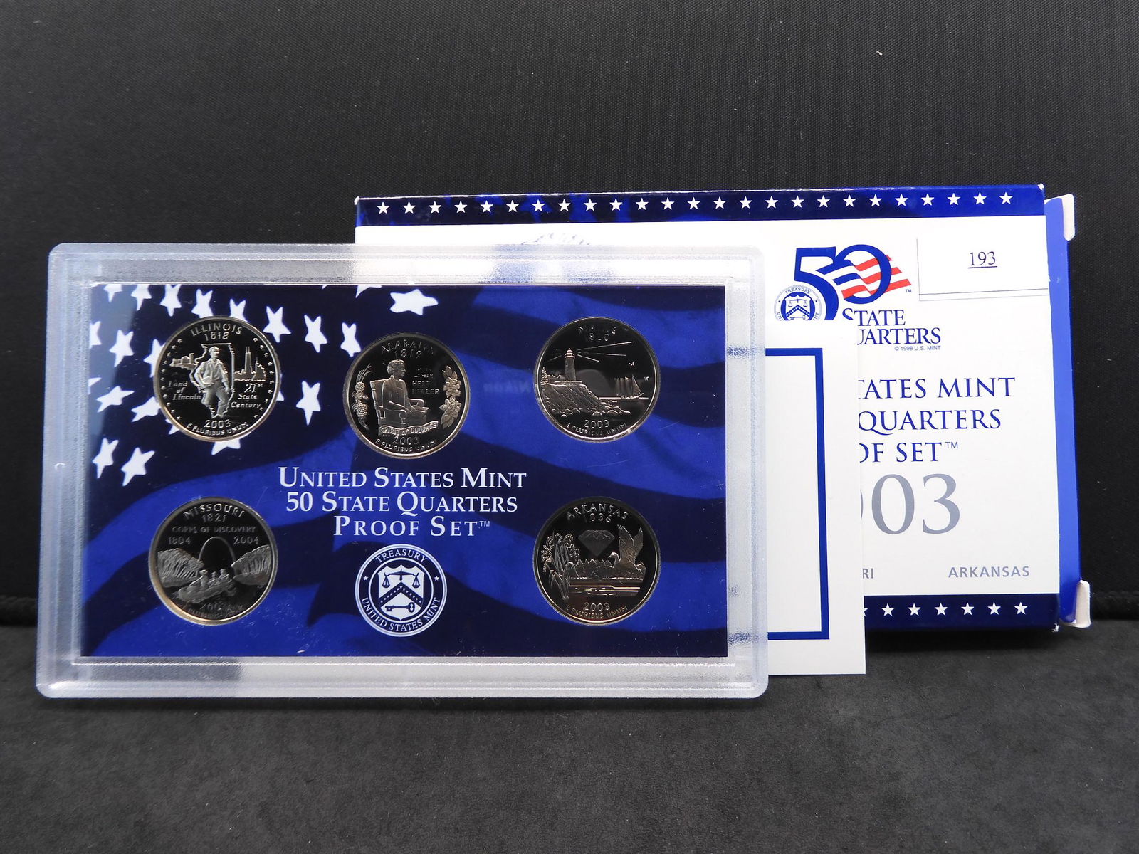 2003 U.S. Statehood Clad Quarter Set OGP - From a Large (1 of 4)