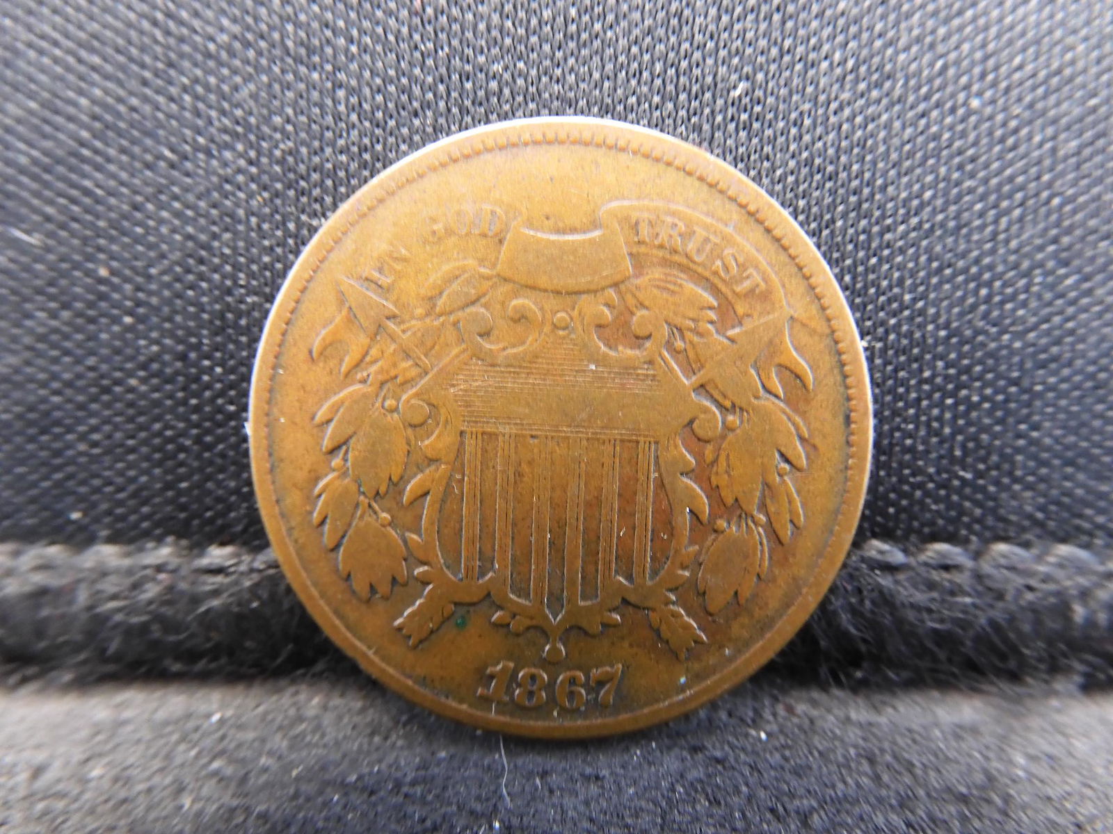 1867 Two 2 Cent Piece - Nice Look! (1 of 2)