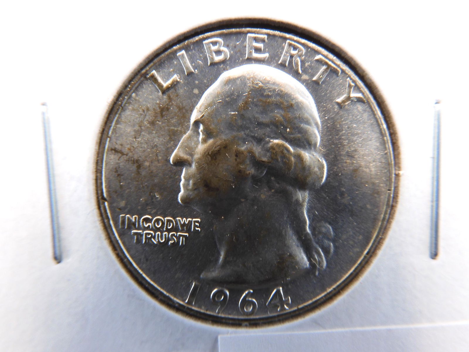 1964 Washington Silver Quarter - Nice Detail, Bright (1 of 3)