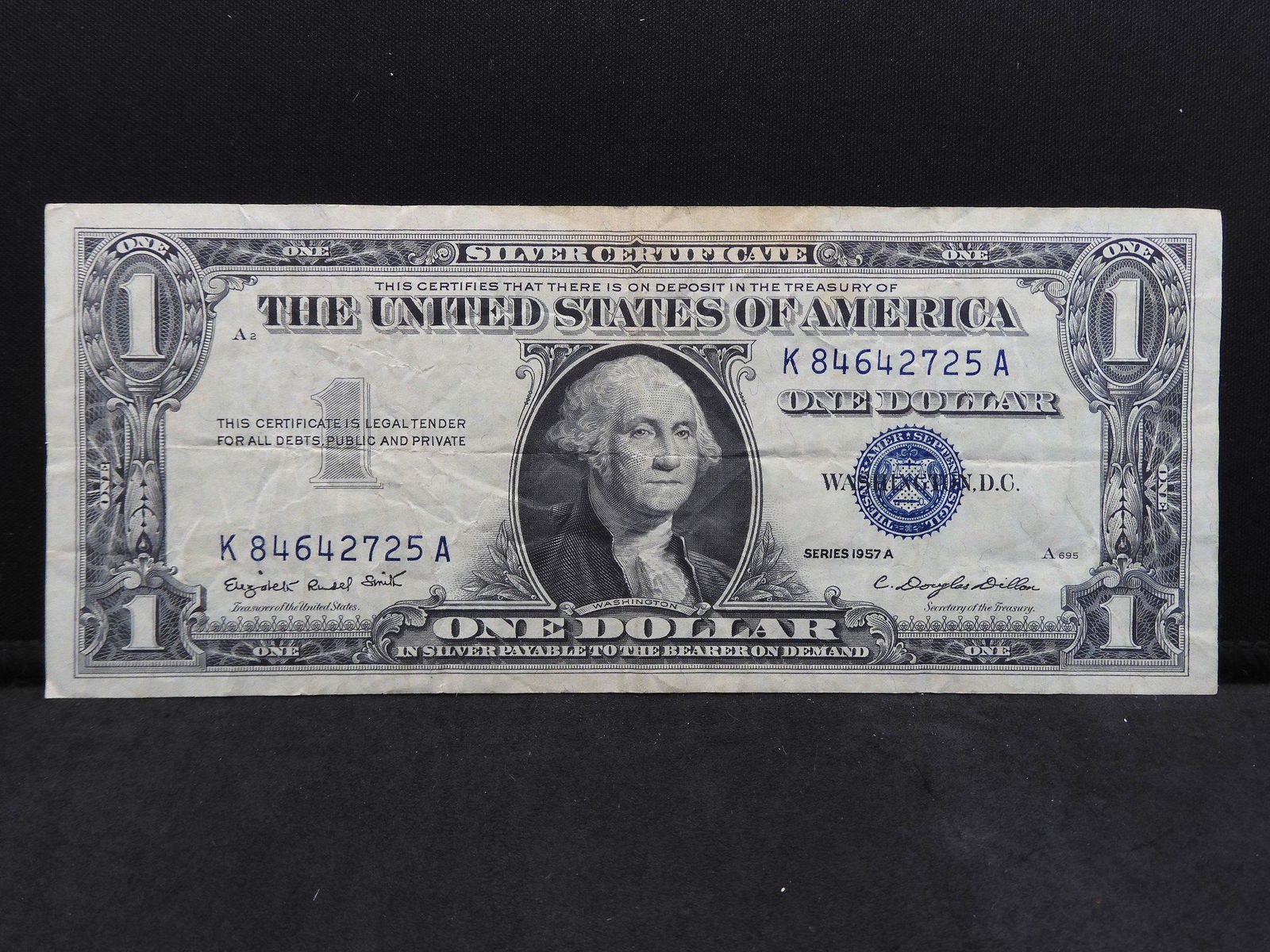 Series 1957 A U.S. $1.00 Silver Certificate Note (1 of 3)