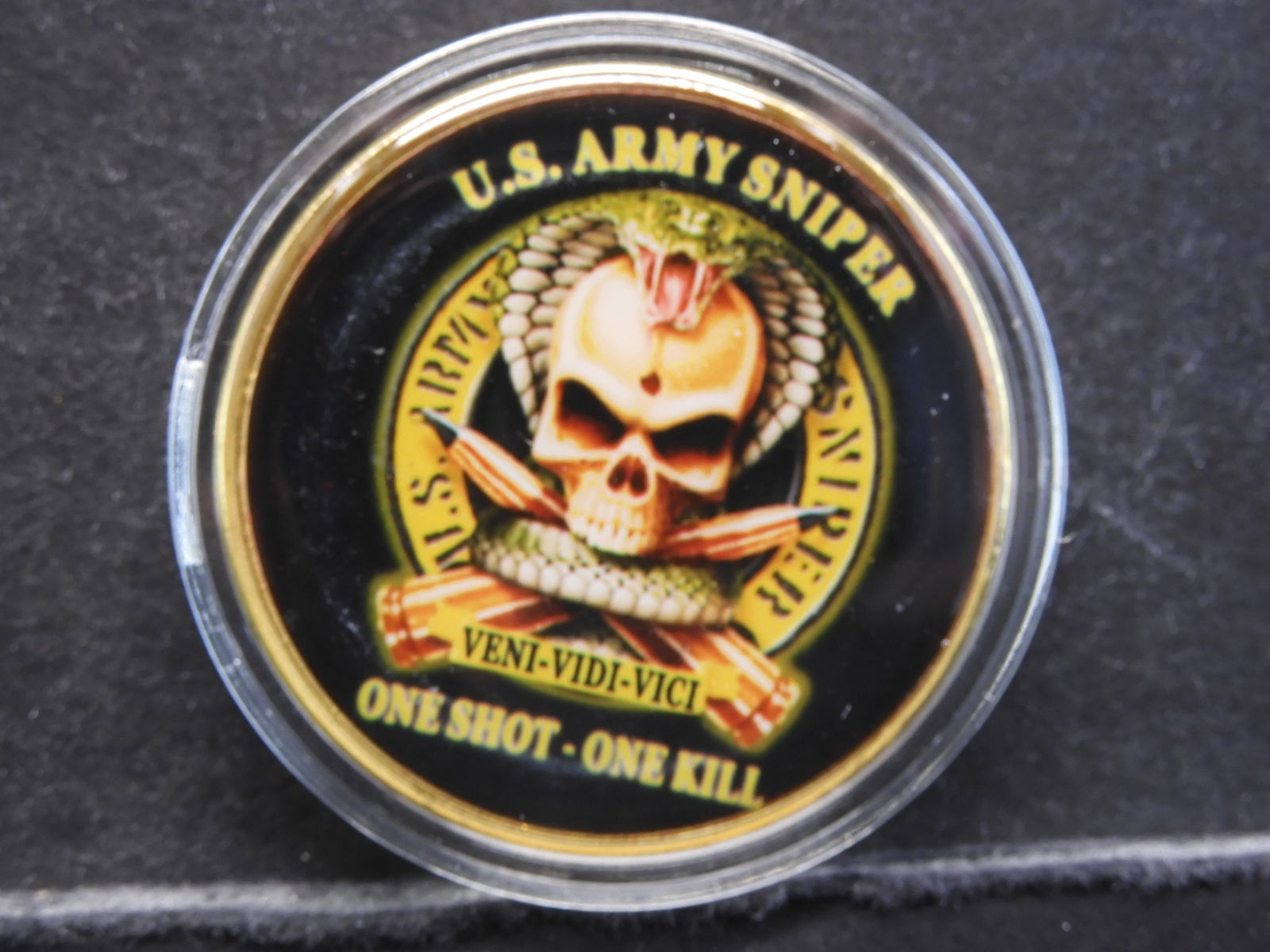 (US ARMY SNIPER/ONE SHOT-ONE KILL),  Novelty, NO (1 of 2)