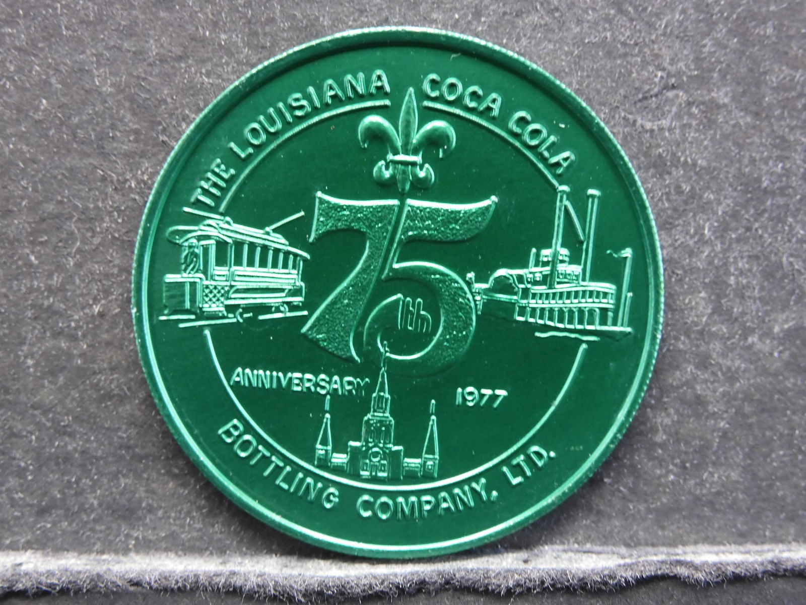 COCA-COLA TOKEN (75TH ANNIVERSARY/THE LOUISIANA: COCA-COLA TOKEN (75TH ANNIVERSARY/THE LOUISIANA BOTTLING CO),NOVELTY
