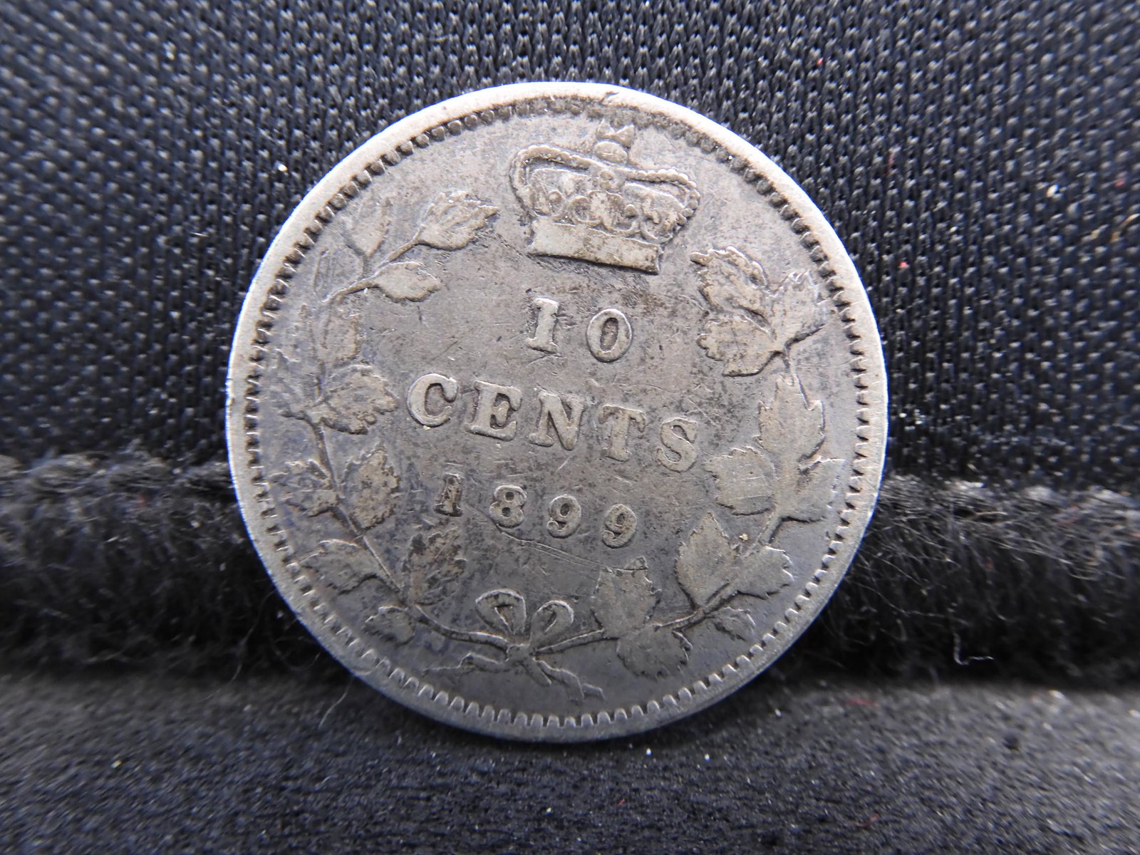 1899 Canadian XF Silver Dime: 1899 Canadian XF Silver Dime