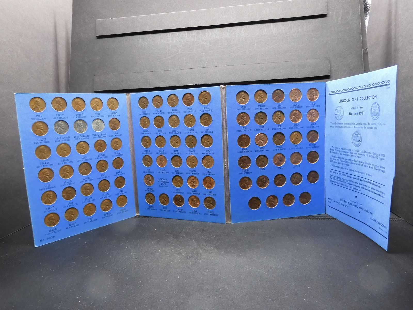 Whitman Lincoln Cent Folder w/88 Coins Complete set (1 of 8)