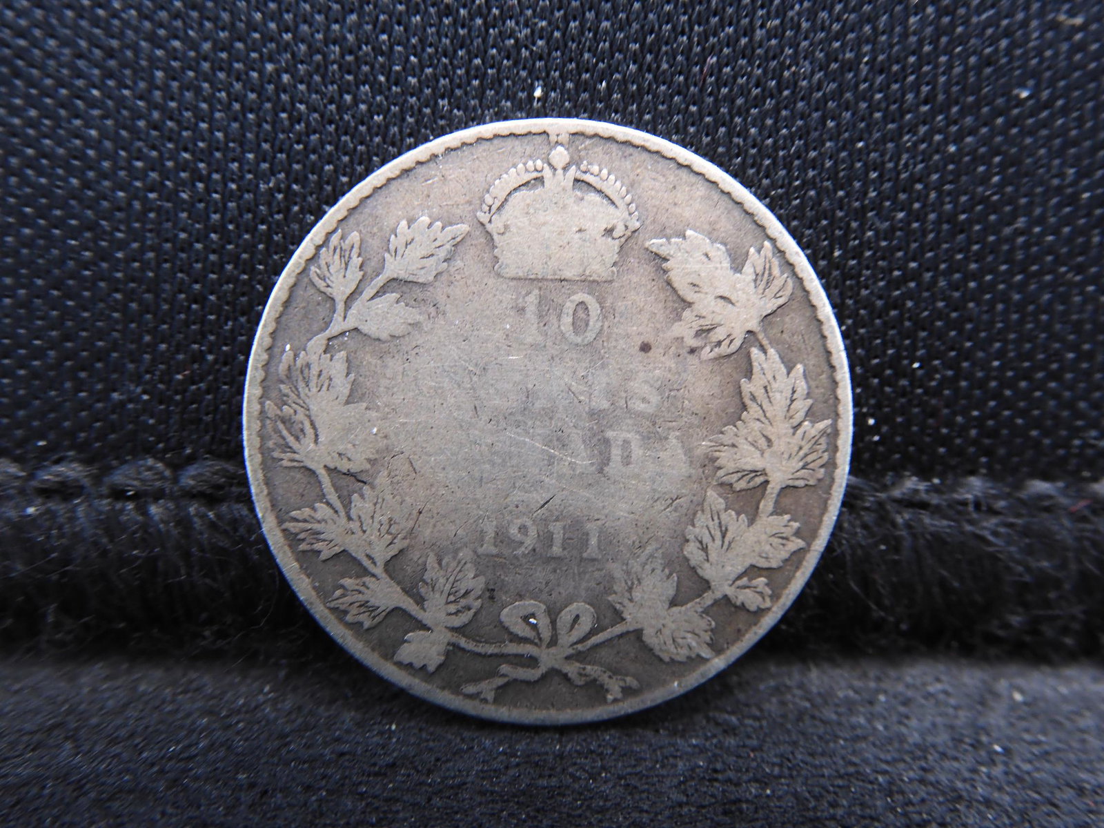 1911 Canadian Silver Dime: 1911 Canadian Silver Dime