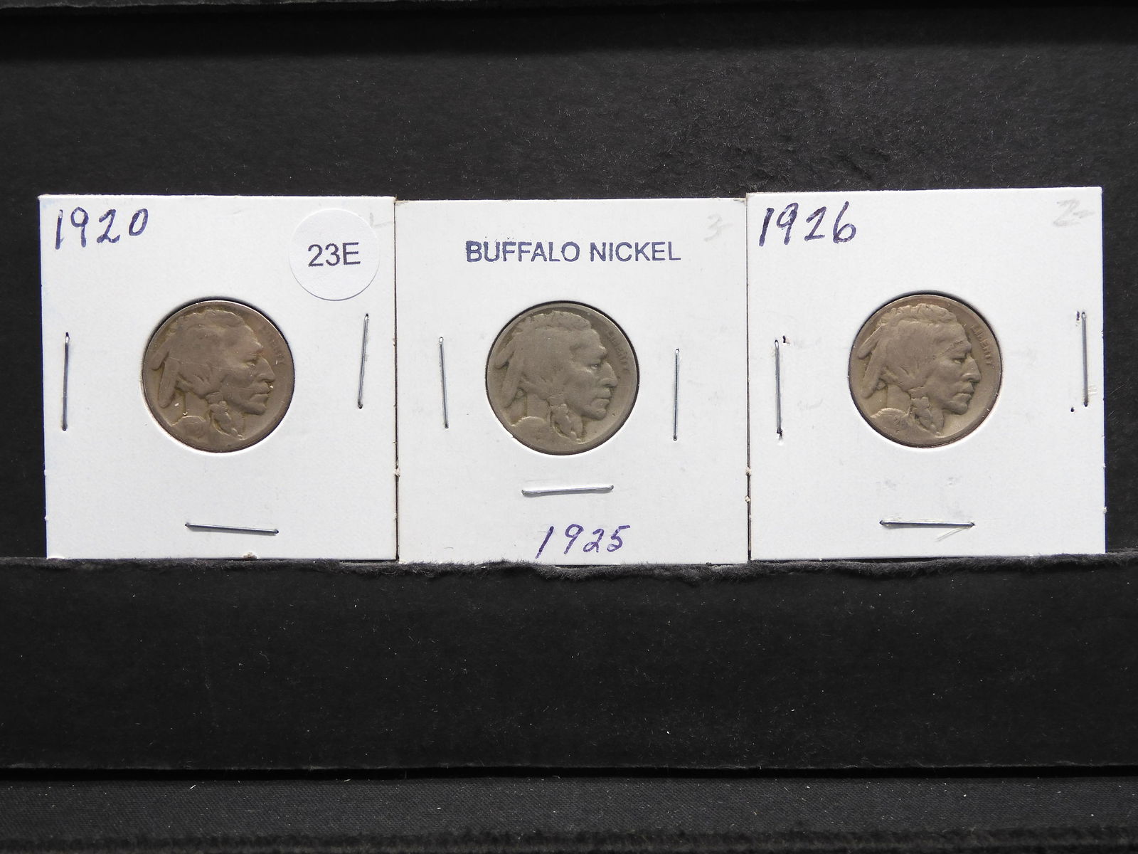 1920 - 1925 - 1926 Buffalo Nickels (1 of 3)