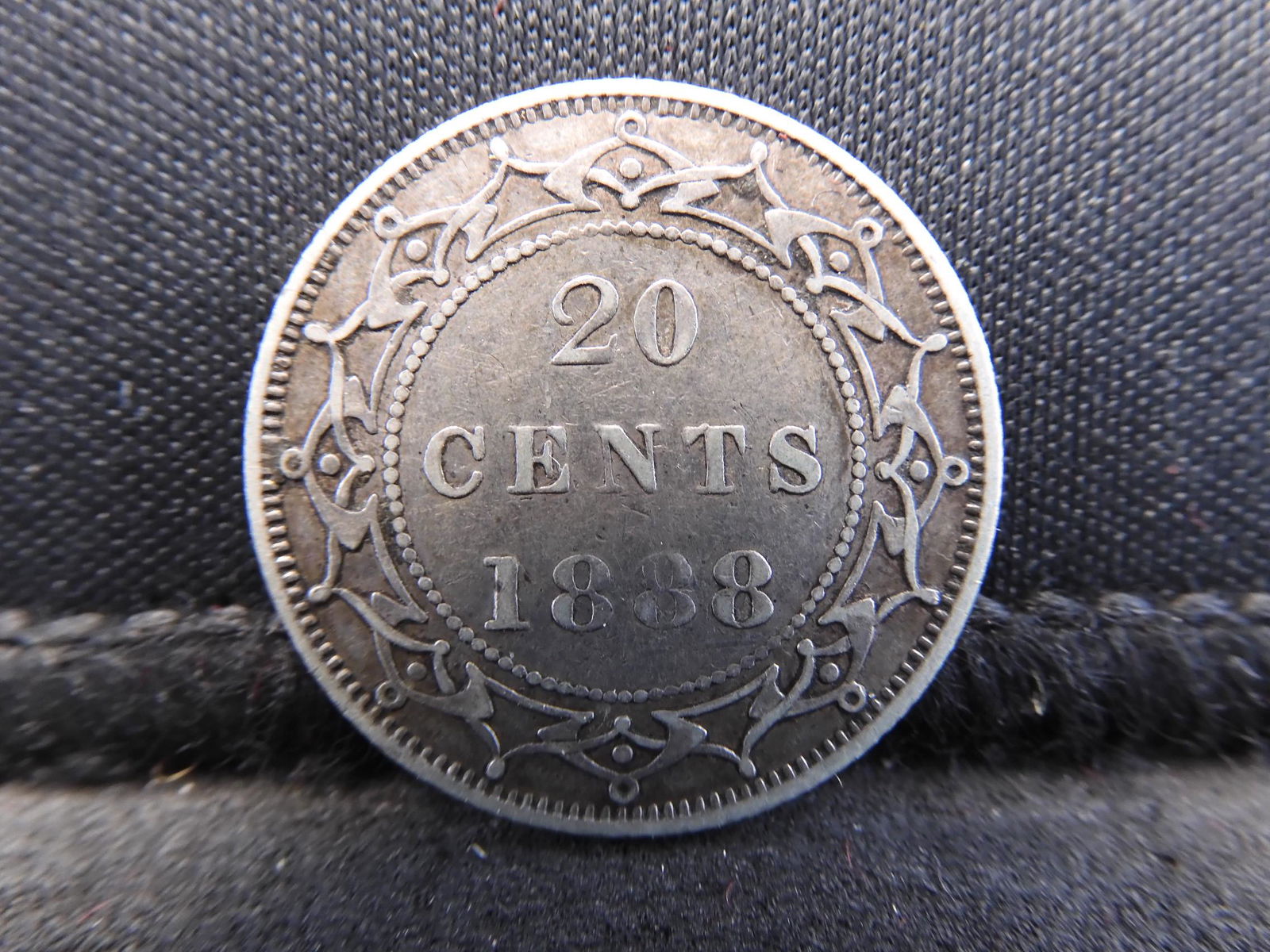 Key Date AU 1888 Newfoundland Silver 20 Cent Piece - (1 of 2)