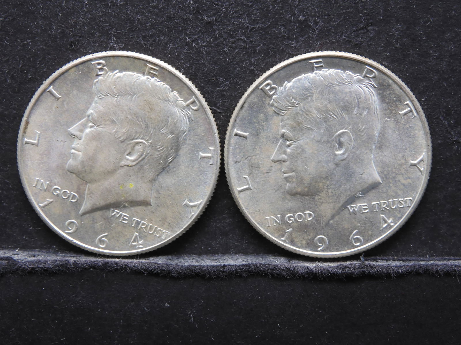 Two 1964-D Kennedy Half Dollars 90% Silver (1 of 2)