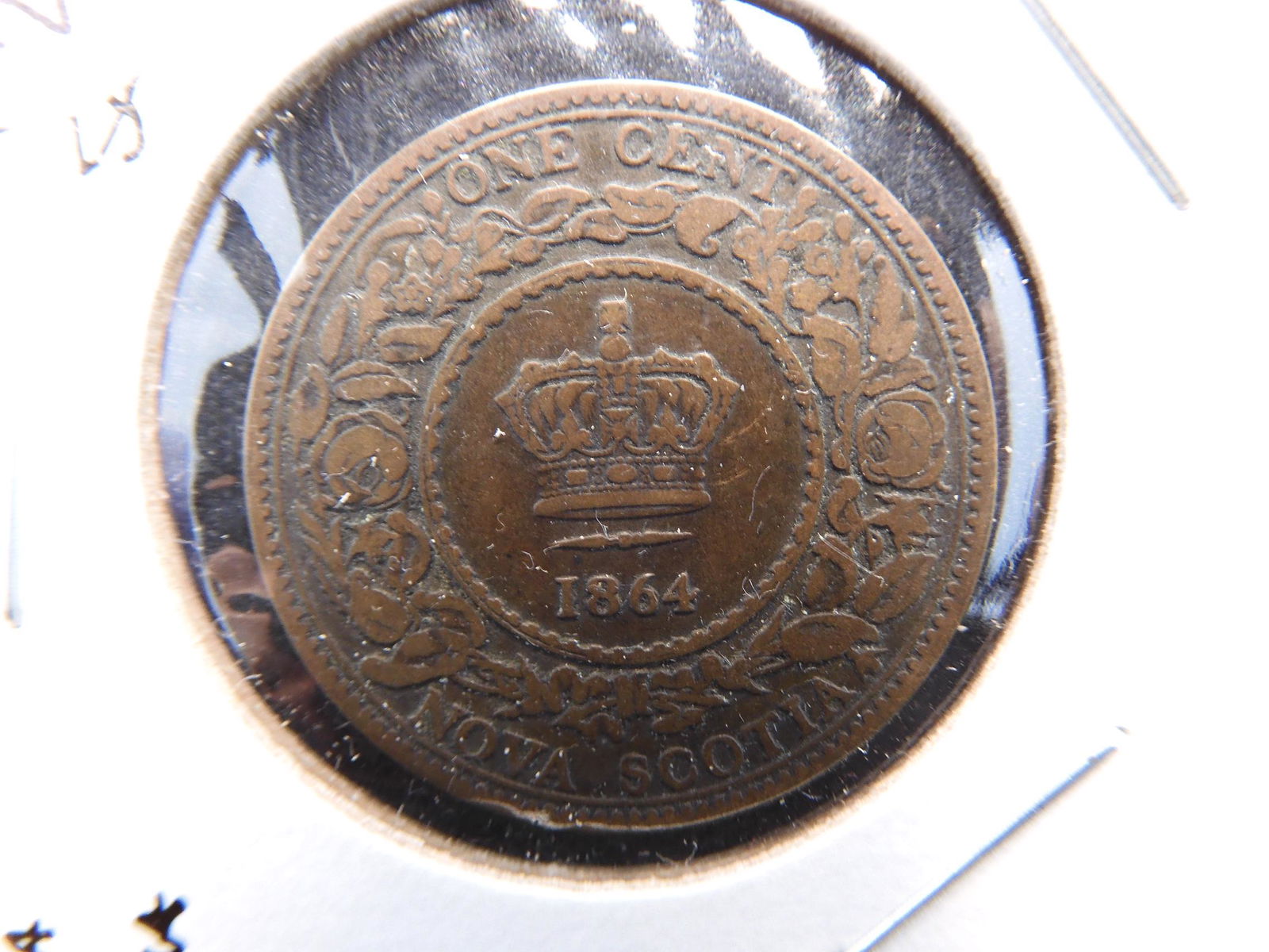 Rare XF 1864 Nova Scotia One Cent (1 of 3)