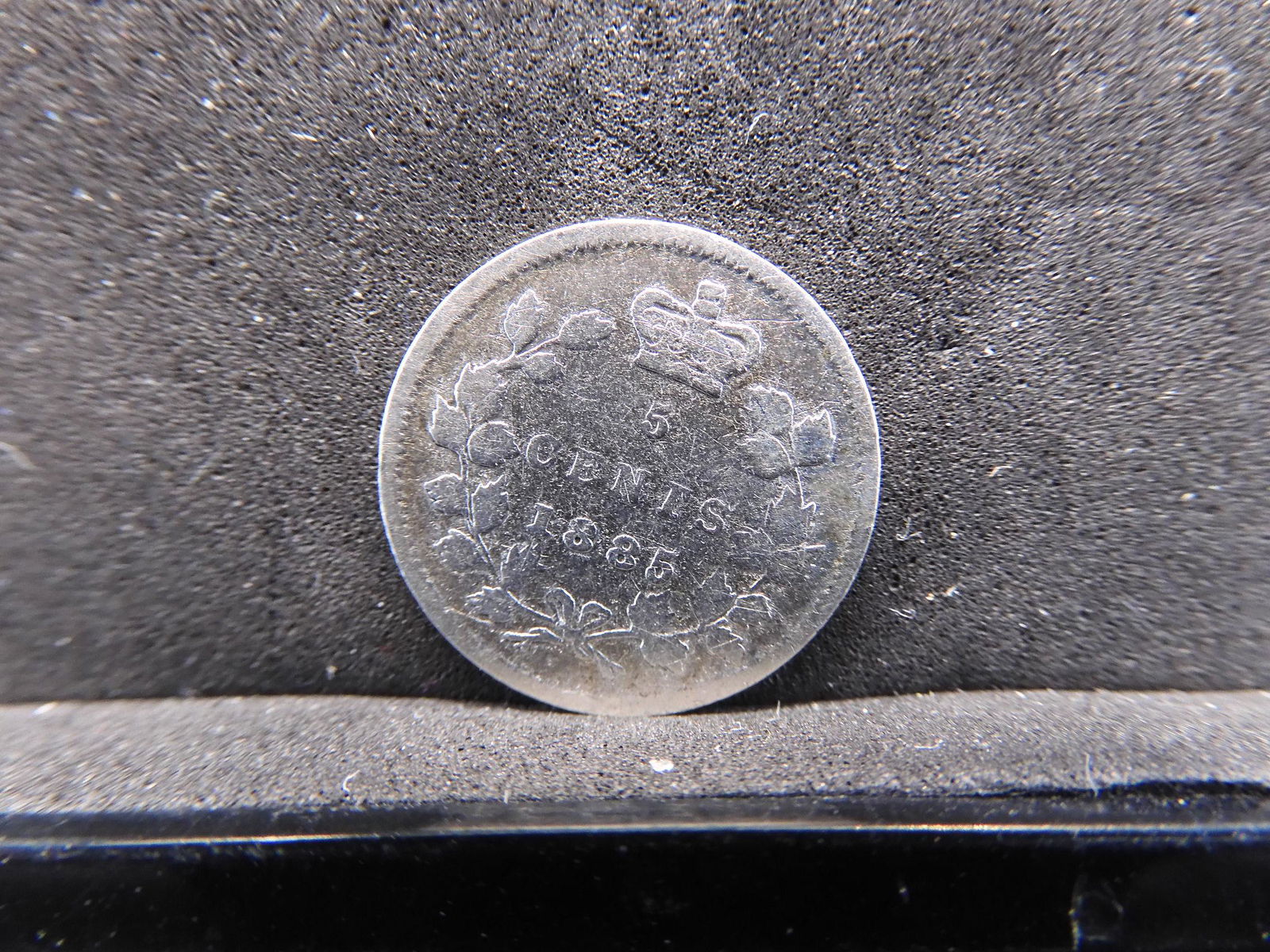 VF 1885 Canadian Silver 5 Cents â€“ (Cleaned) (1 of 2)