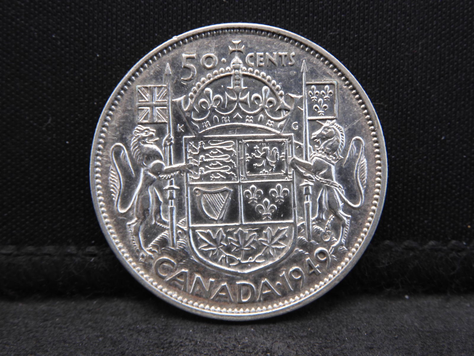 1949 MS 62 Canadian Silver Half Dollar (1 of 2)