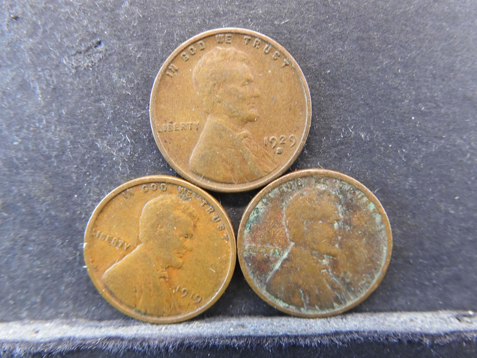 1919/s, 1919/p,  1929/S Lincoln Wheat Cents (1 of 2)