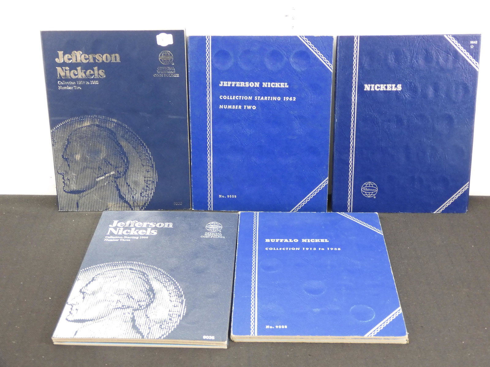Five  Empty Whitman Buffalo & Jefferson Nickel Folders (1 of 6)