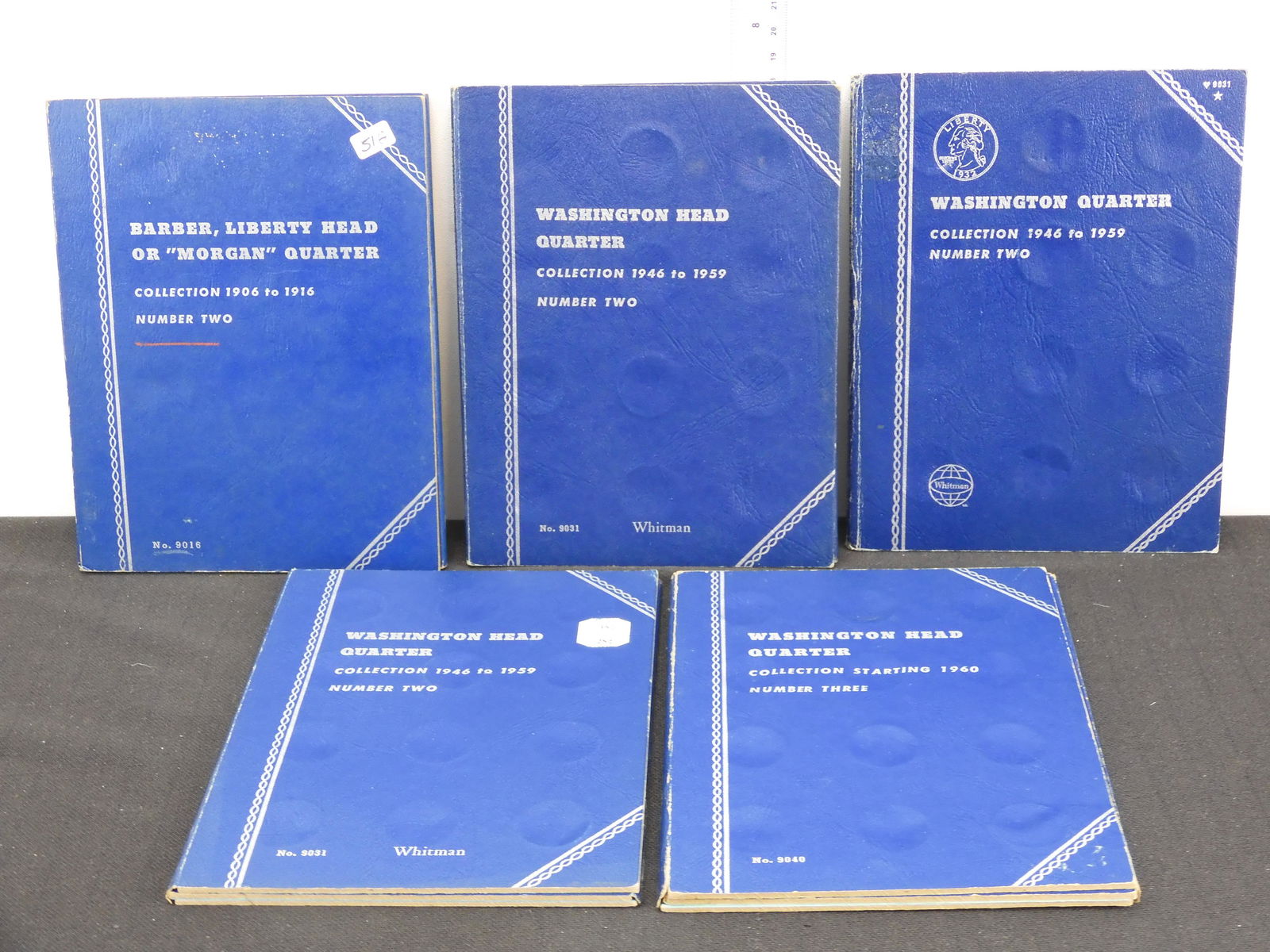 Five Empty Whitman Quarter Folders NO Coins! (1 of 6)