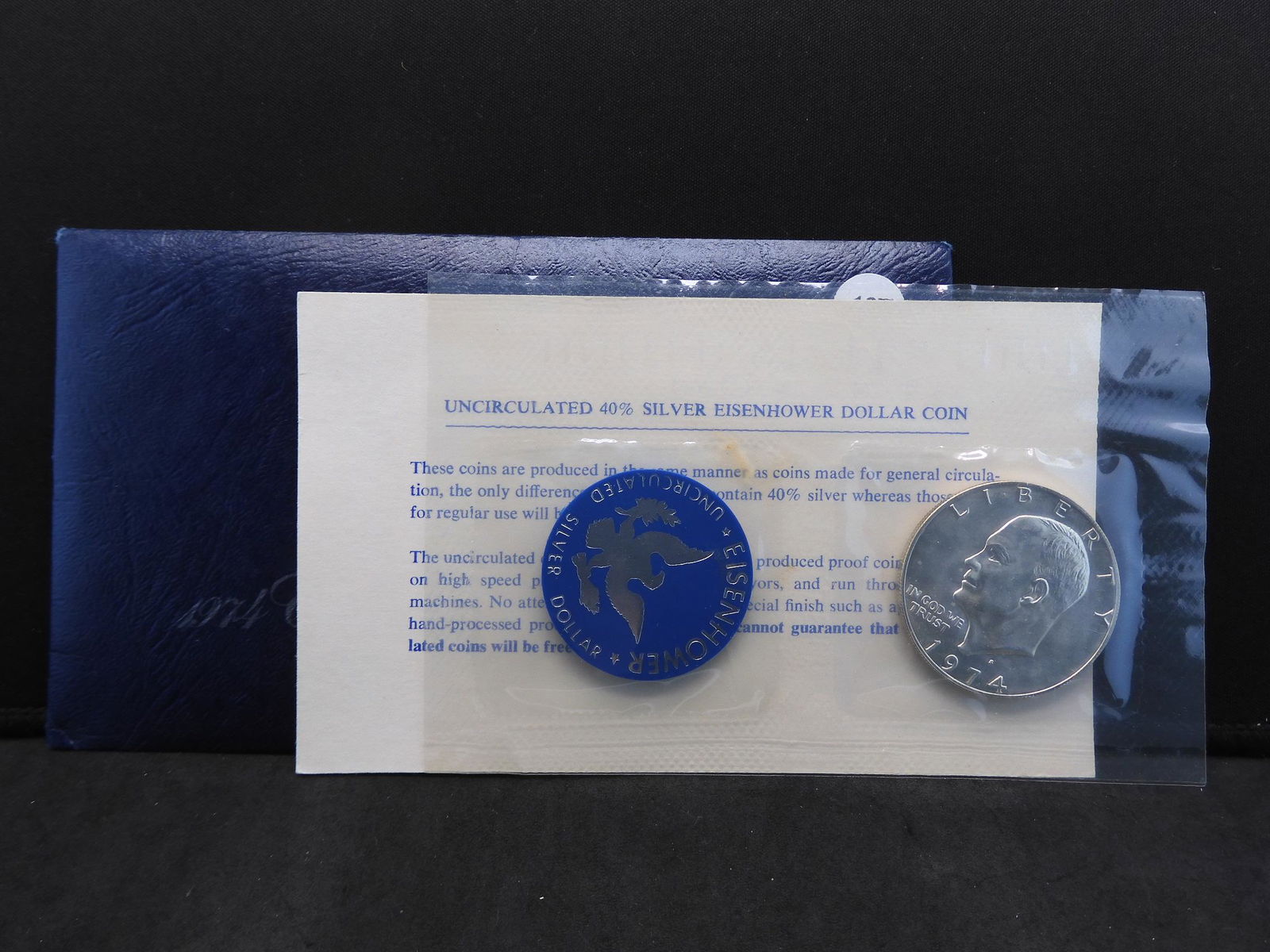 1974-S Eisenhower Dollar in Gov. Flat Pack 40% Silver (1 of 4)