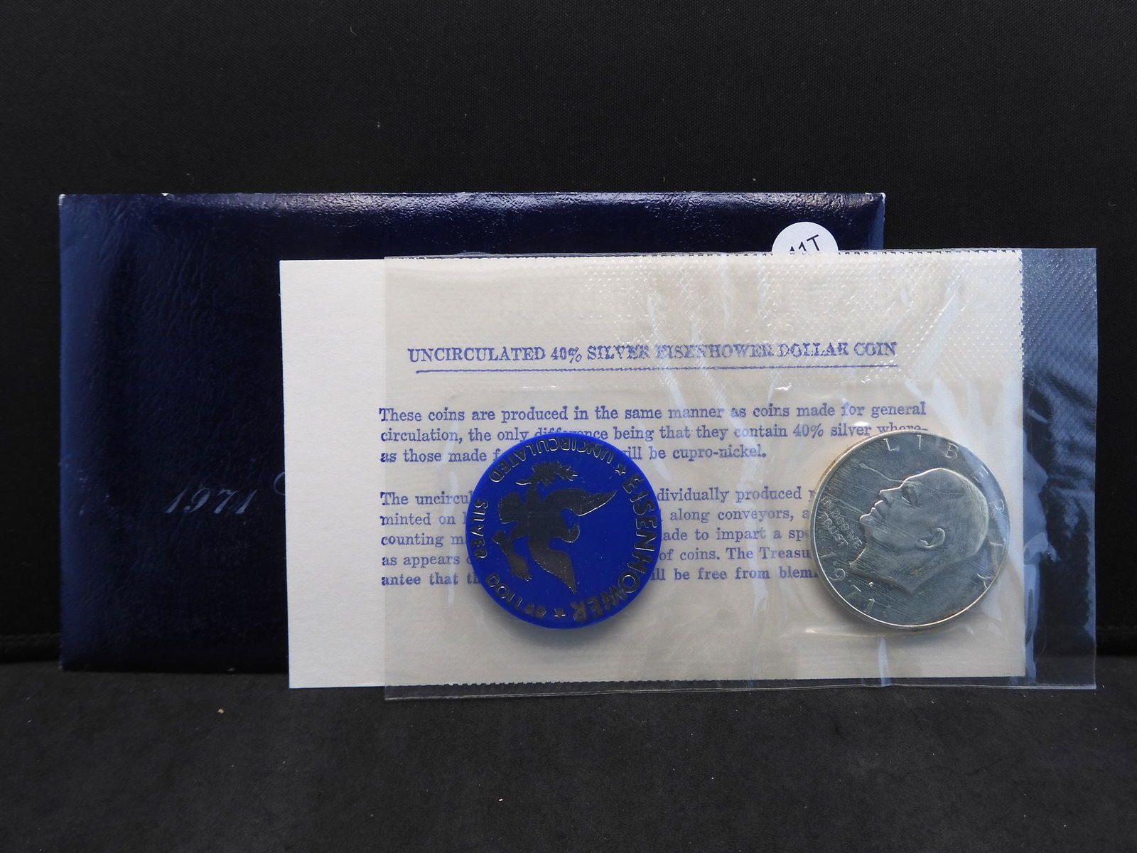 1971-S Eisenhower Dollar in Gov. Flat Pack 40% Silver (1 of 4)