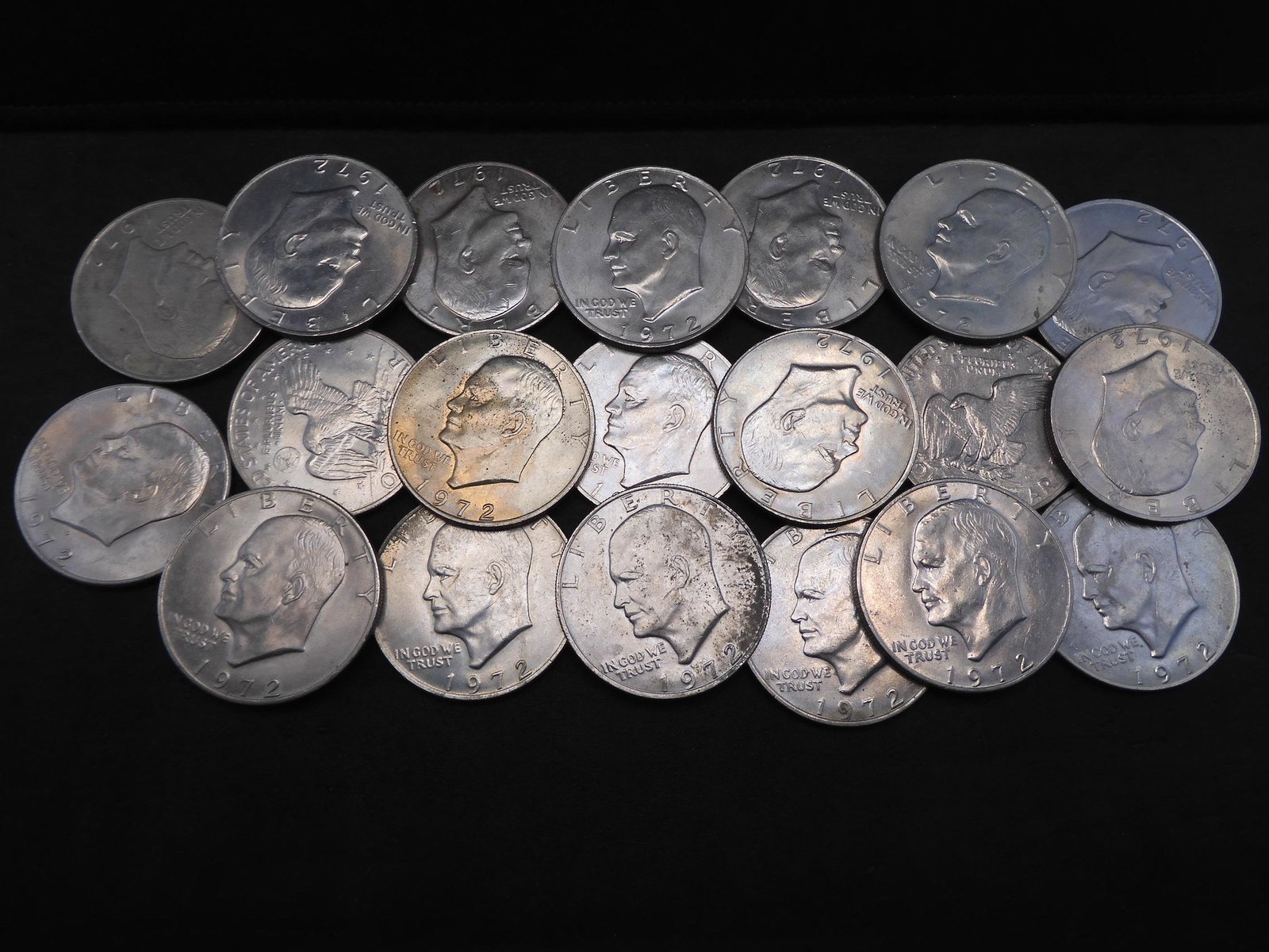 Roll of 20 1974 Eisenhower Dollars. (1 of 3)