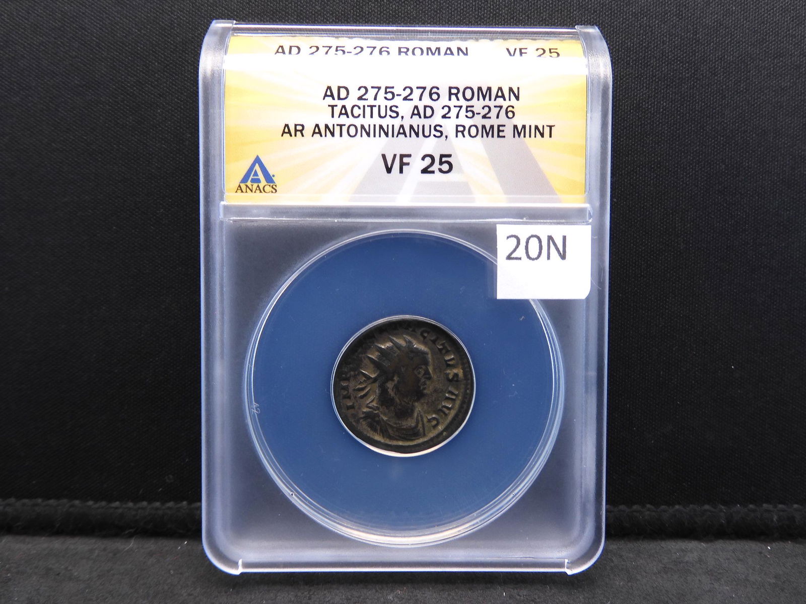 A.D. 276 Tacitus Ancient Roman Coin Graded VF25 by (1 of 4)