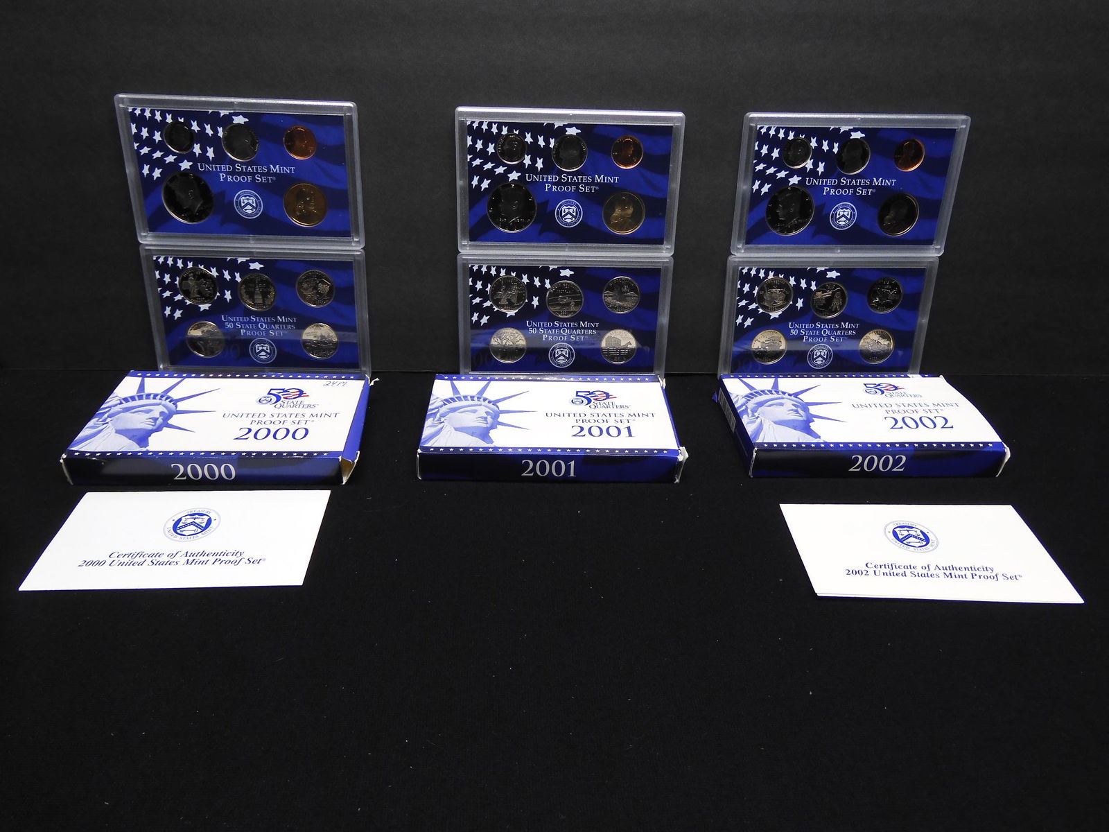 Run of 3 2002 2003 2004 Proof Sets With Original Gov't (1 of 17)