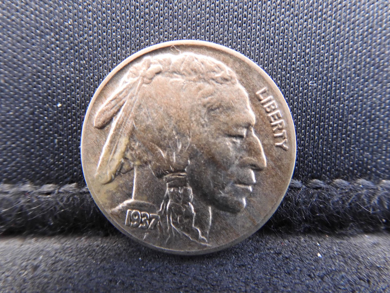 1937 High Grade Buffalo Nickel.  Full Bold Horn. (1 of 2)