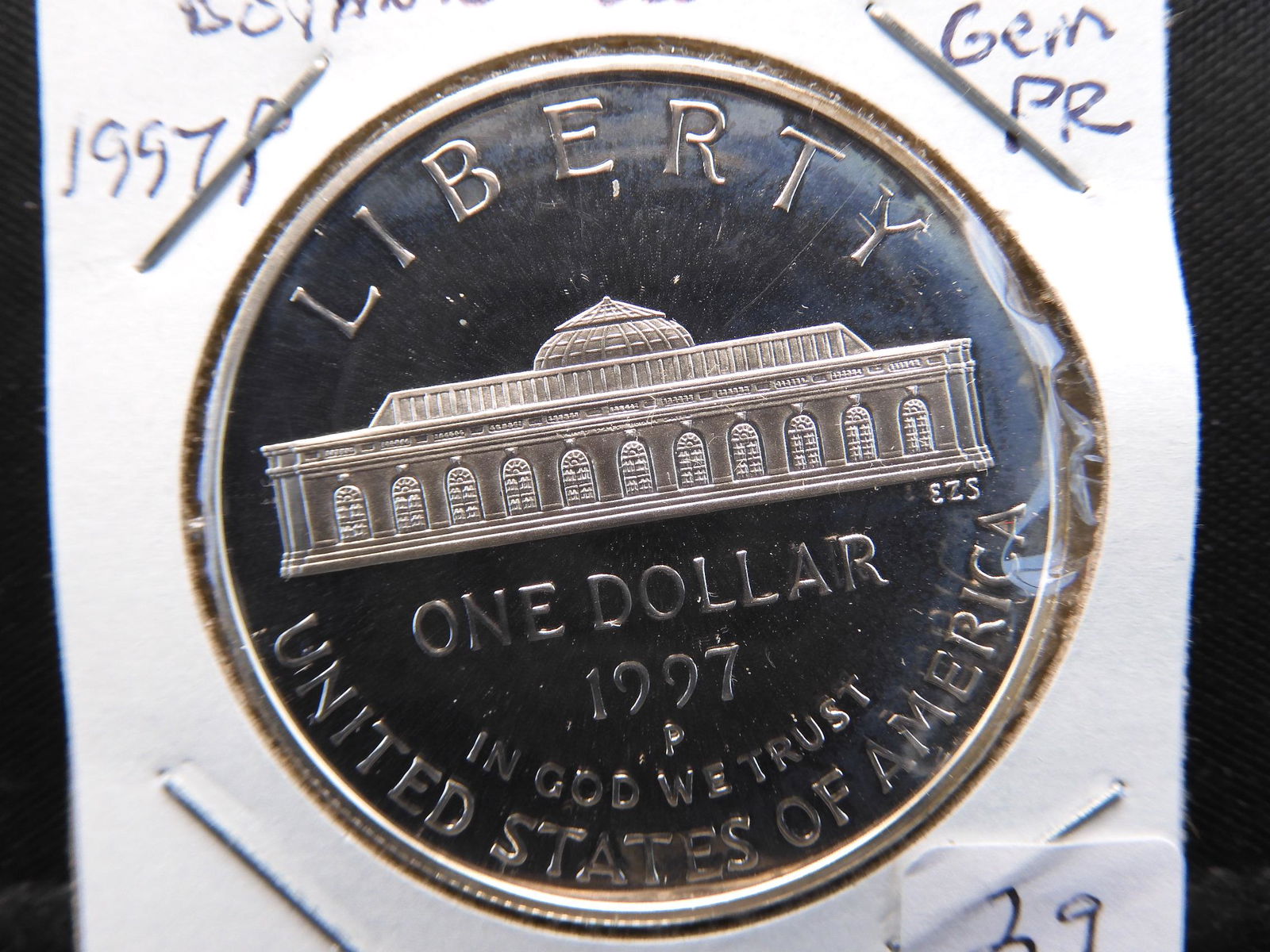 1997 P Botanic Gardens Commemorative $1.  GEM Proof. (1 of 3)