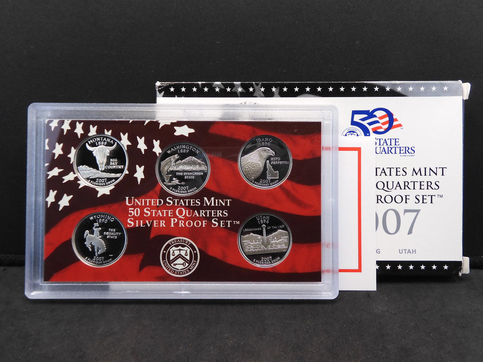 2007-S US Mint 50 State Quarters Proof Set: MN, WA, ID, (1 of 4)