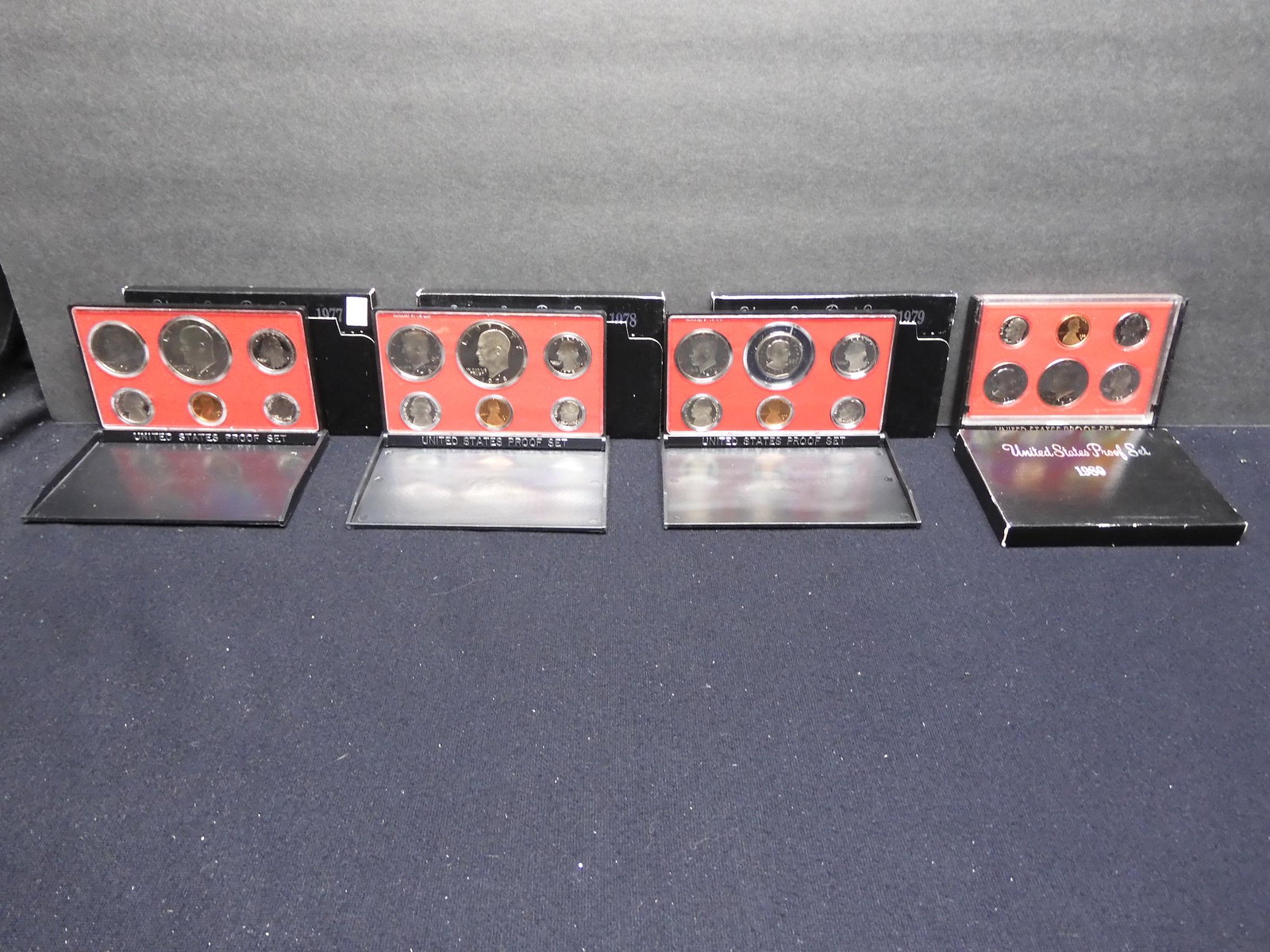 Run of Four 1977 to 1980 United States Proof Sets. (1 of 9)