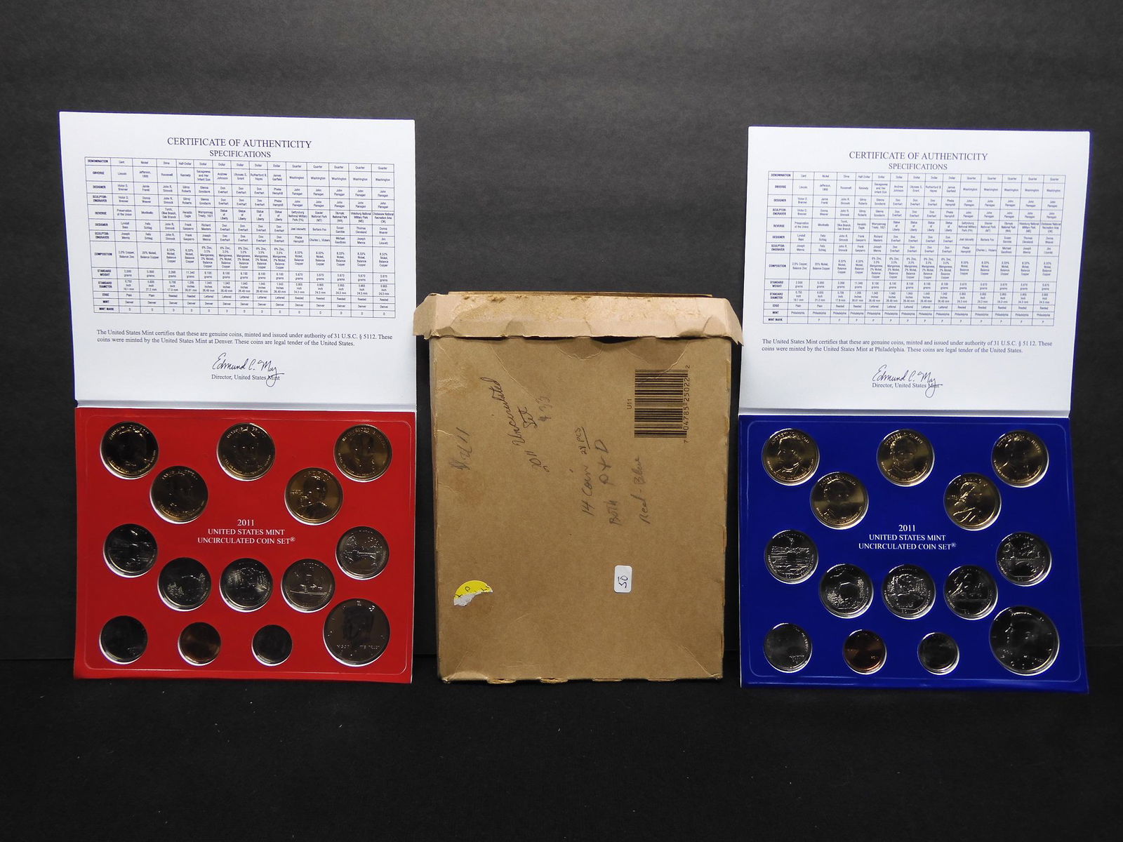 2011 P/D 28-coin US Mint Set.  GEM in original holder. (1 of 7)