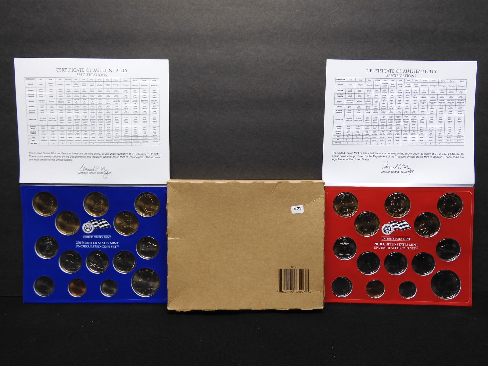 2010 P/D 28-coin US Mint Set.  GEM in original holder. (1 of 7)