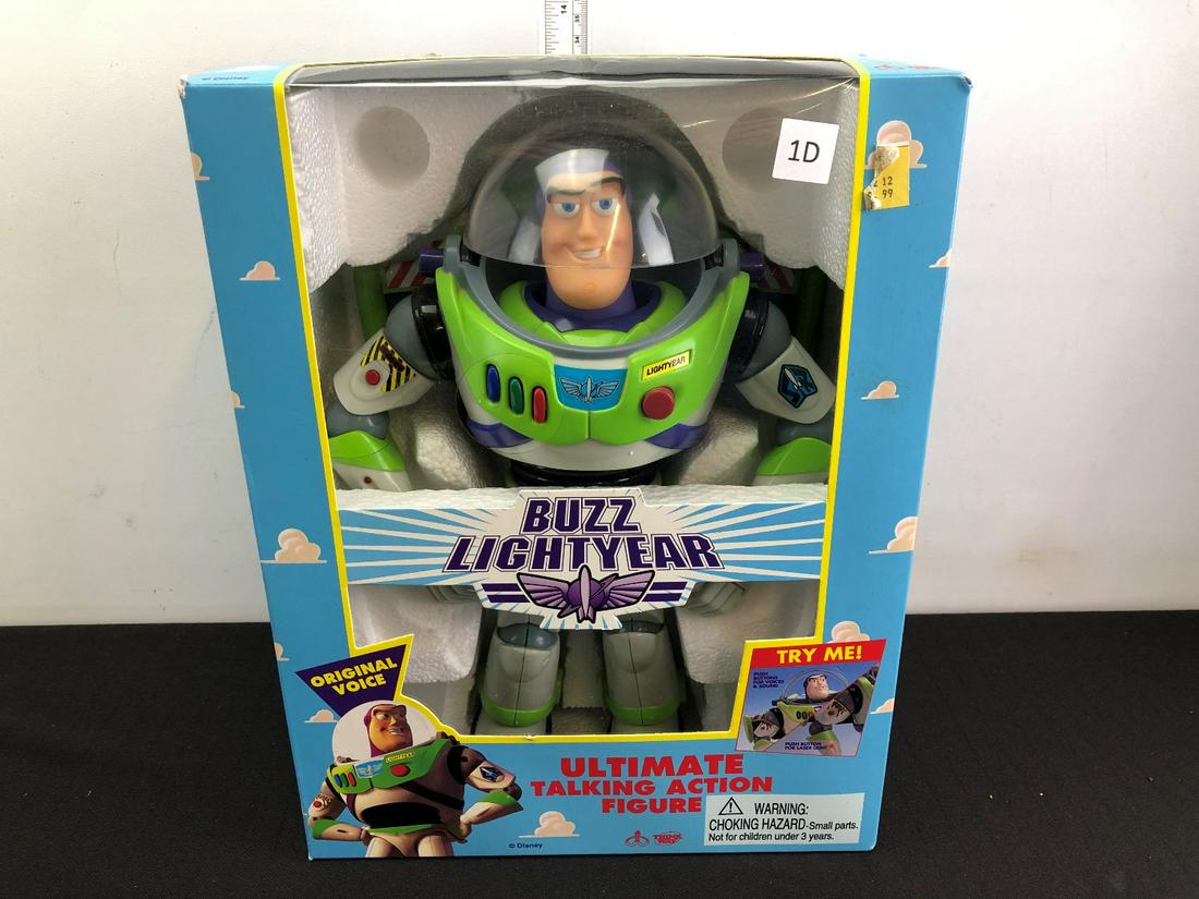Vintage Thinkway Toys Buzz Lightyear Ultimate Talking: Vintage Thinkway Toys Buzz Lightyear Ultimate Talking Action Figure in opened box