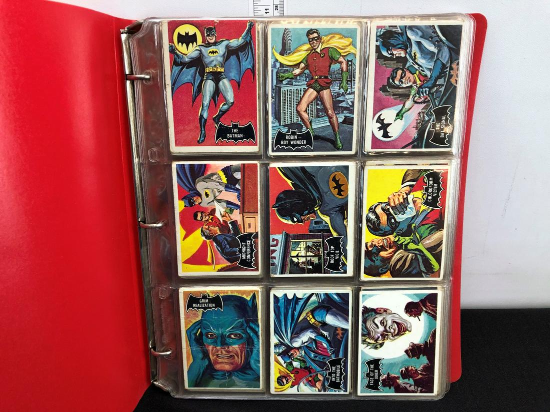 1966 Topps Batman Cards in Album - Complete 55 Card (1 of 6)