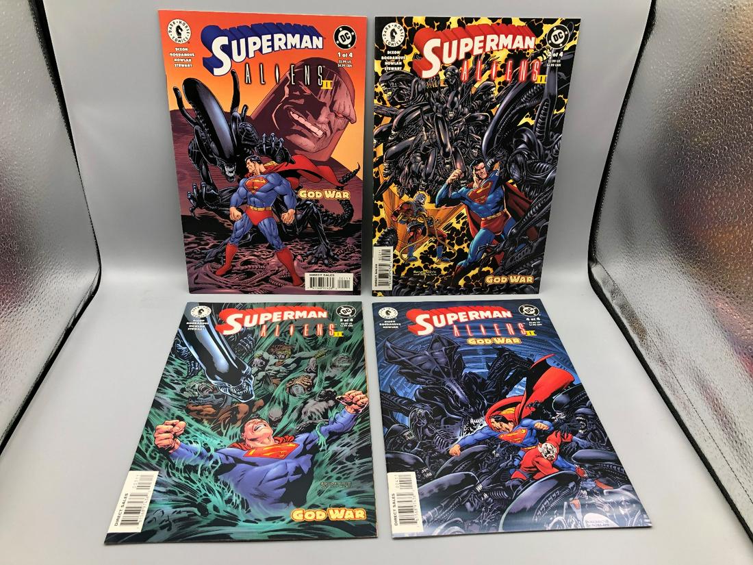 Superman & Aliens II: God War TPB Set #1-4: Superman & Aliens II: God War TPB Set #1-4
