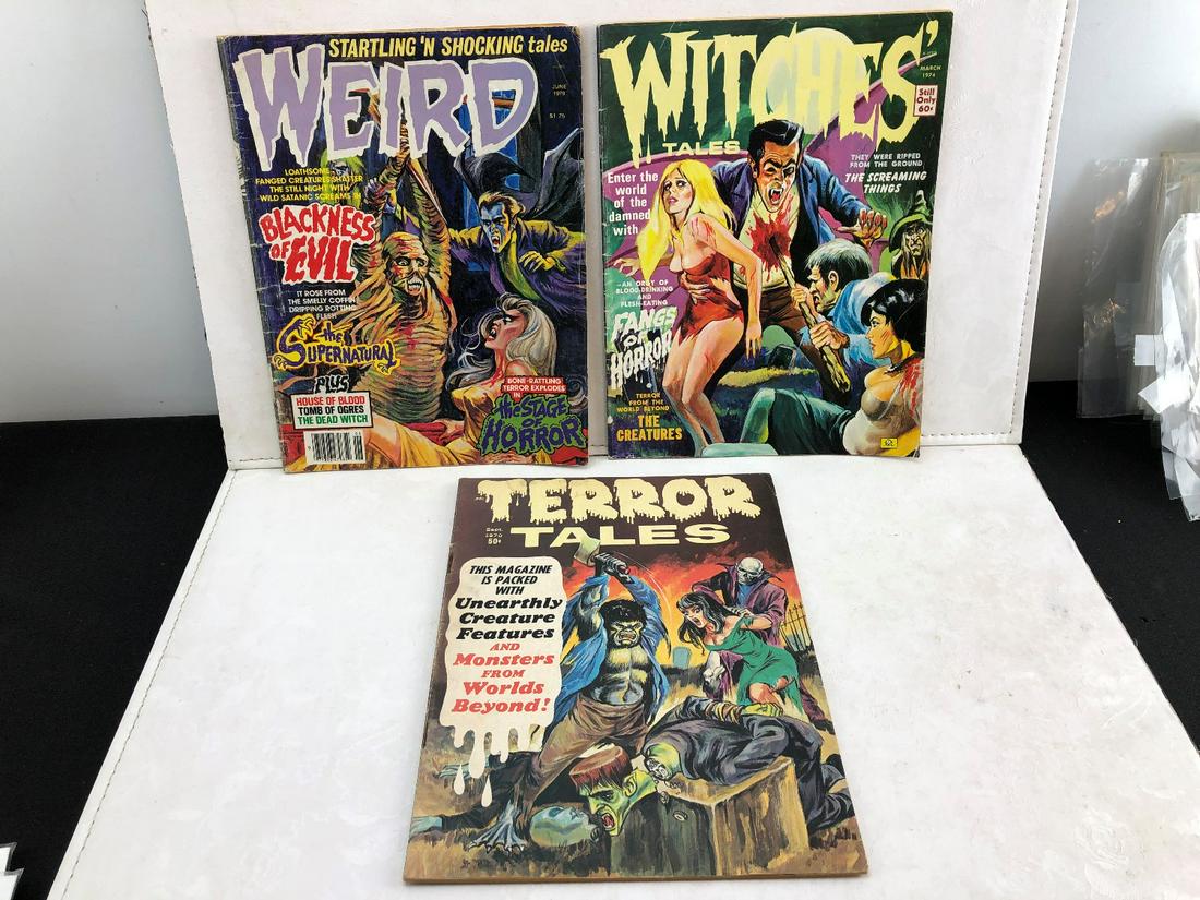 Lot of 3 Warren Magazines - Weird June 1979, Witches' (1 of 7)
