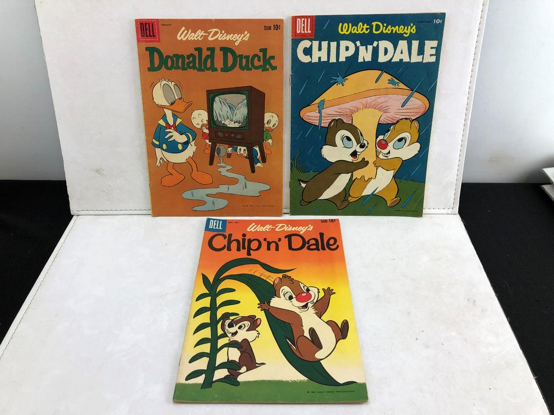 Lot of 3 Walt Disney Comics - Donald Duck, Chip 'N' (1 of 7)