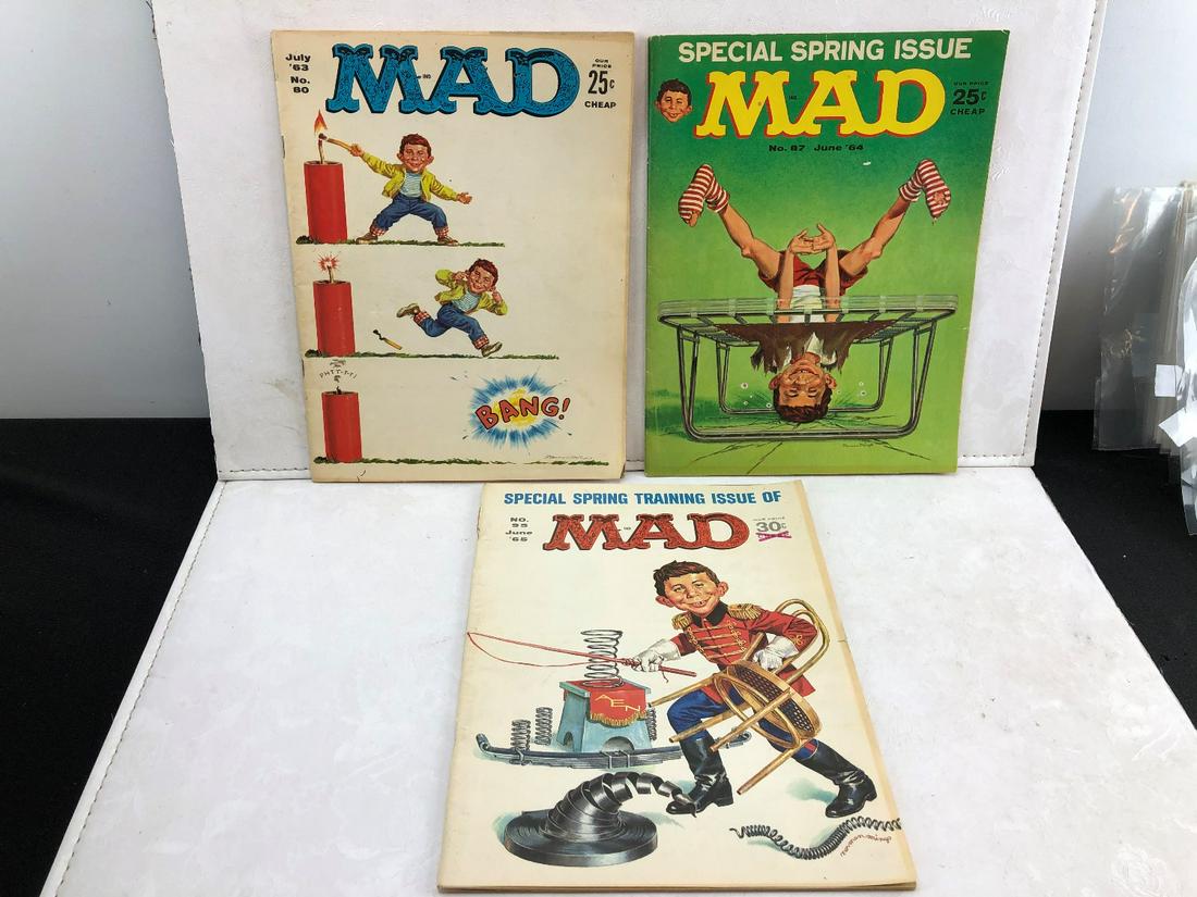 Mad Magazine #80, 87, 95 - 2nd Fold-In Issue in #87 (1 of 4)