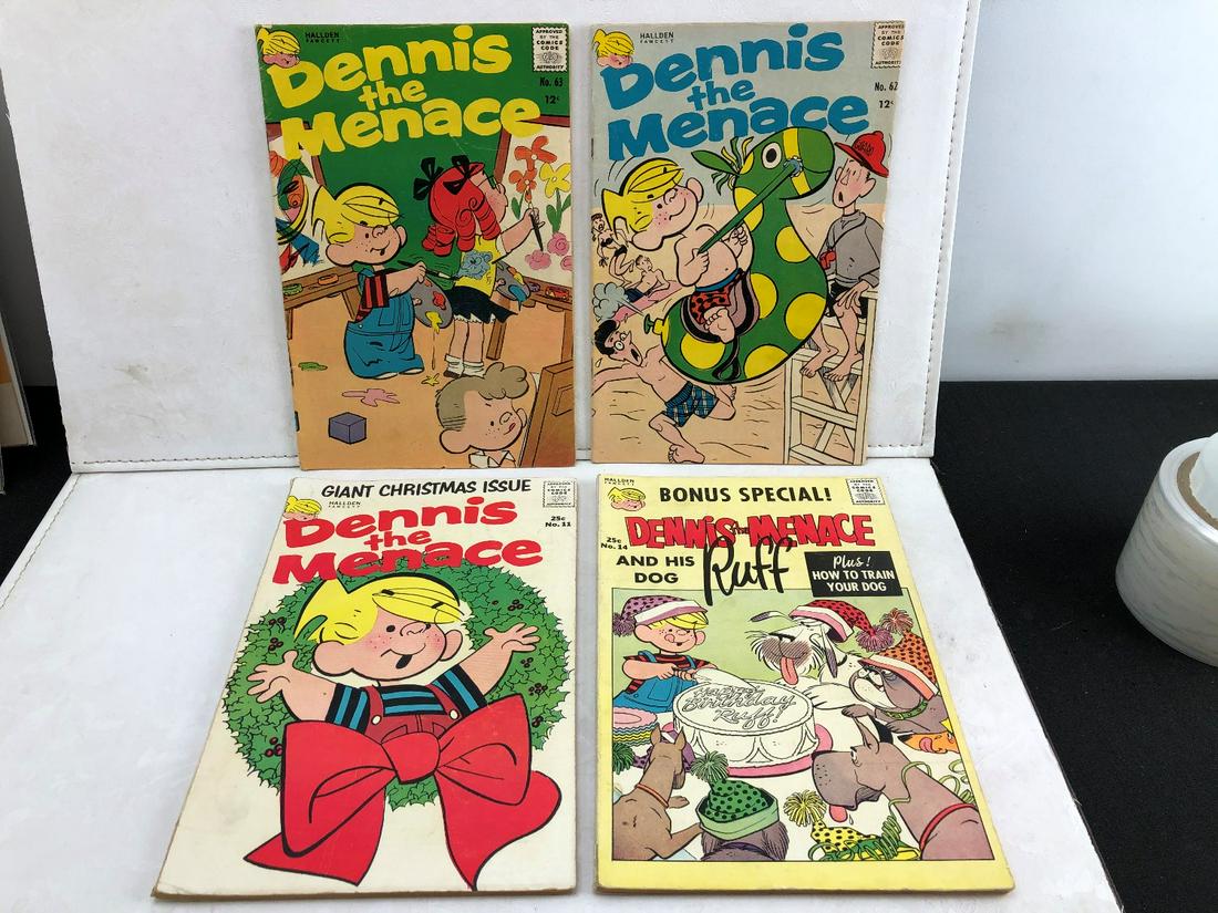 Lot of 4 Dennis The Menace Comics (1 of 4)