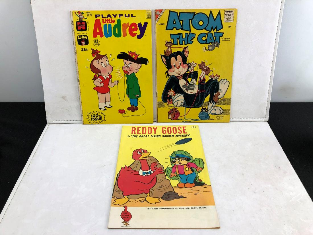 Lot of 3 Misc Character Comics - Little Audrey, Atom (1 of 5)