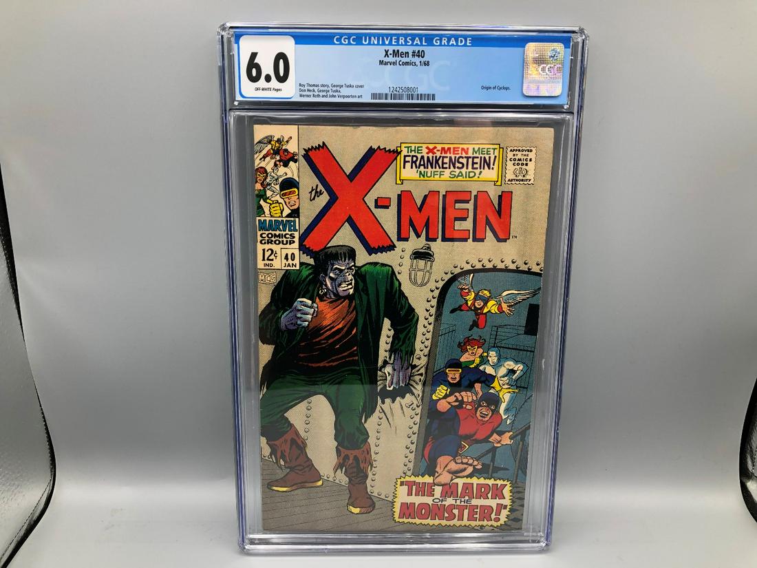 X-Men #40 (Jan, 1968) CGC 6 - 1st App of Frankenstein's (1 of 3)
