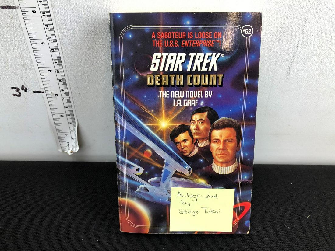 Star Trek: Death Count Paperback Book - Autographed by (1 of 3)