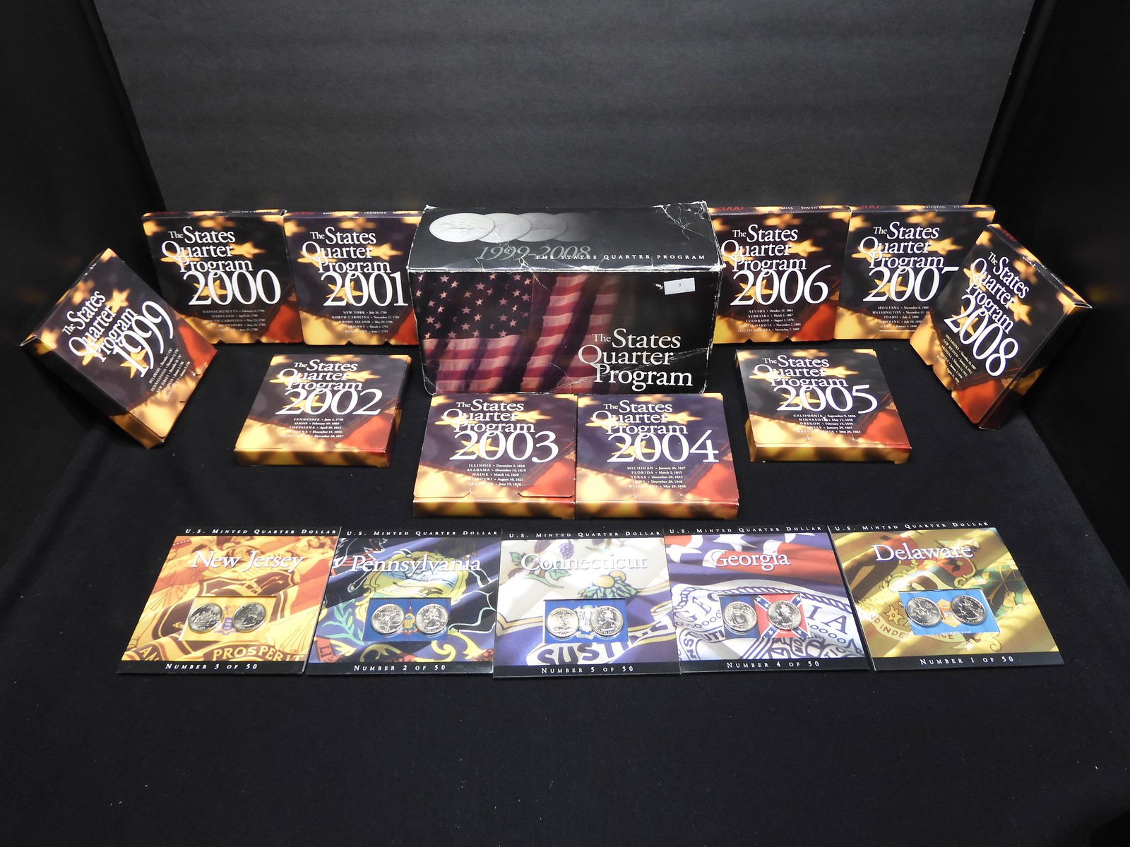 10 Different - 1999 to 2008 Statehood Quarter Sets w/ (1 of 11)